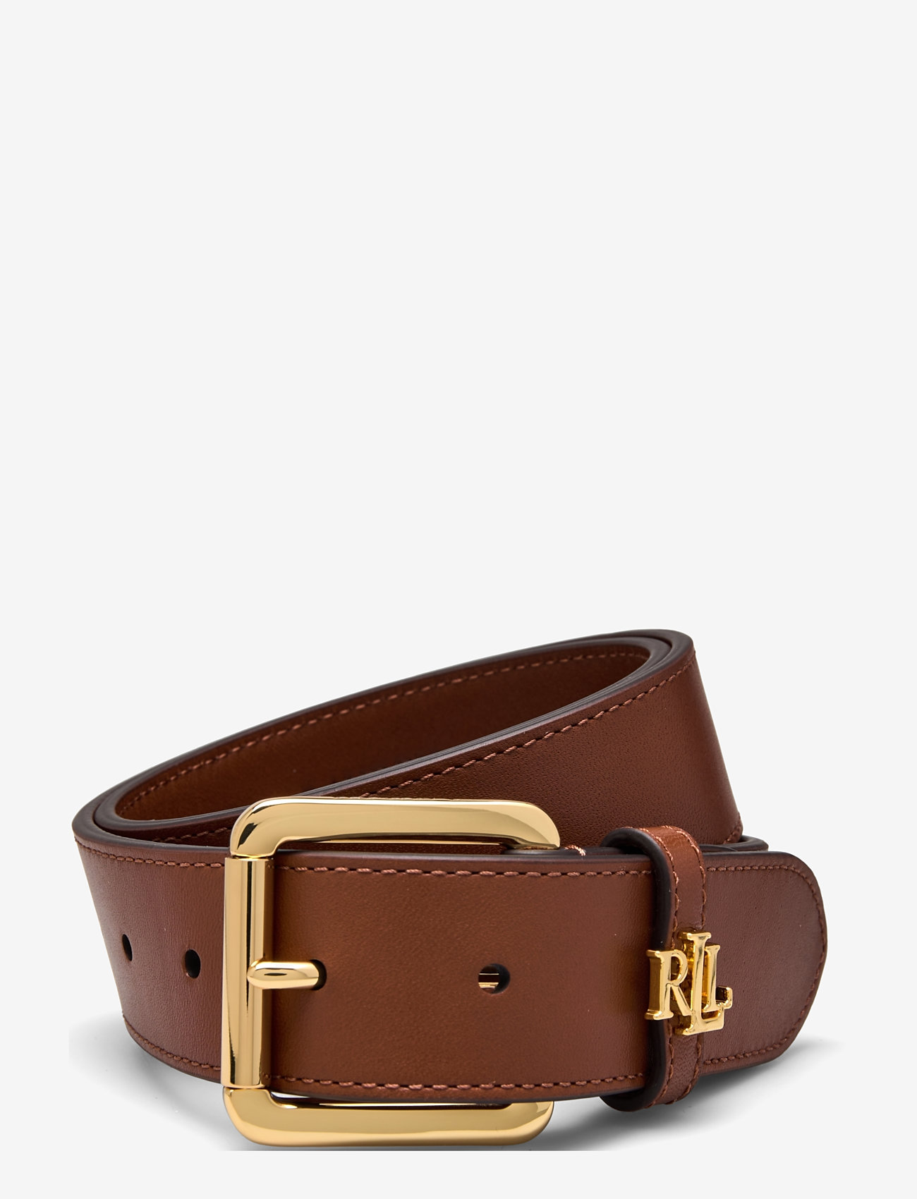 Lauren Ralph Lauren - Logo-Keeper Leather Belt - vardagsskärp - lauren tan - 0