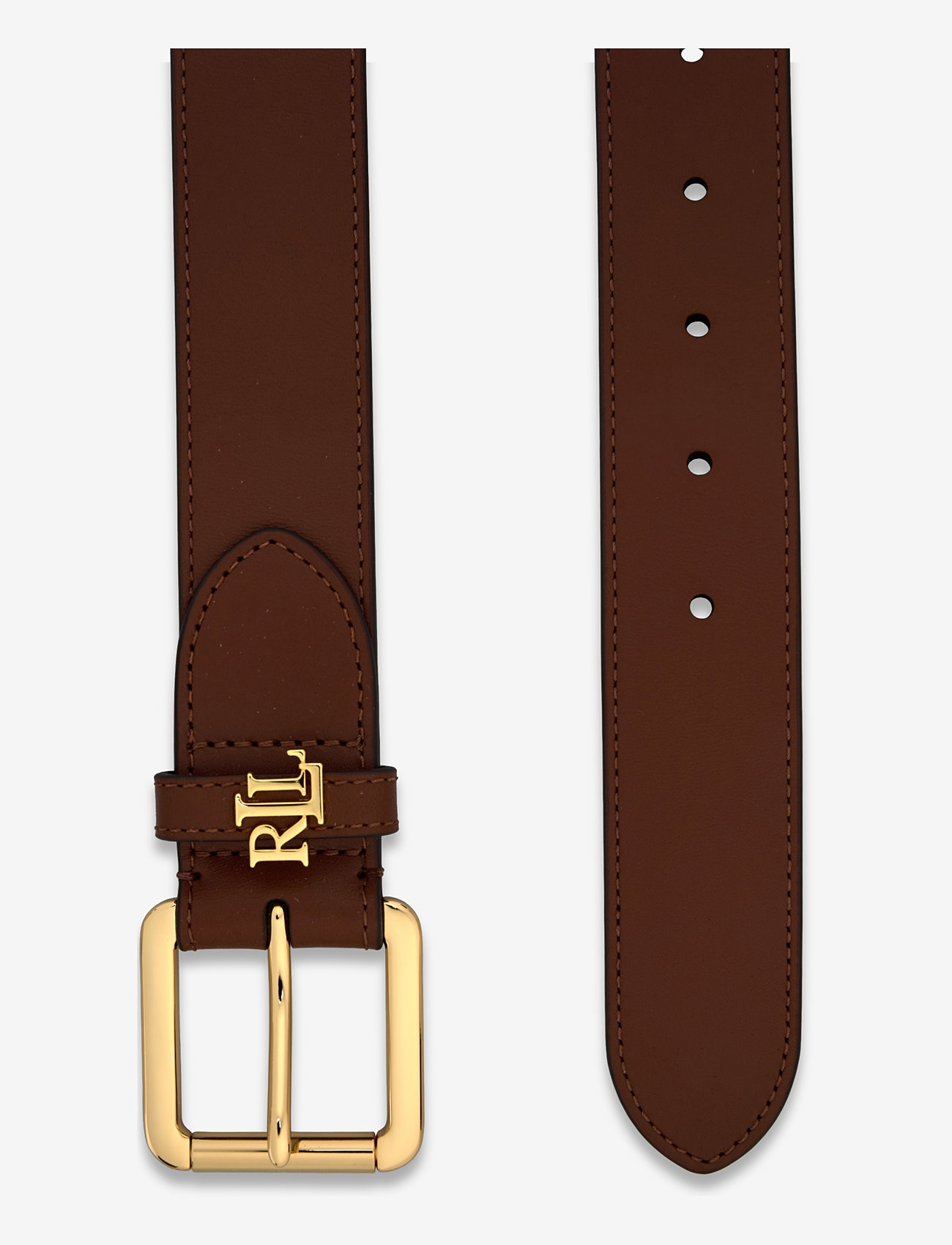 Lauren Ralph Lauren - Logo-Keeper Leather Belt - vardagsskärp - lauren tan - 1