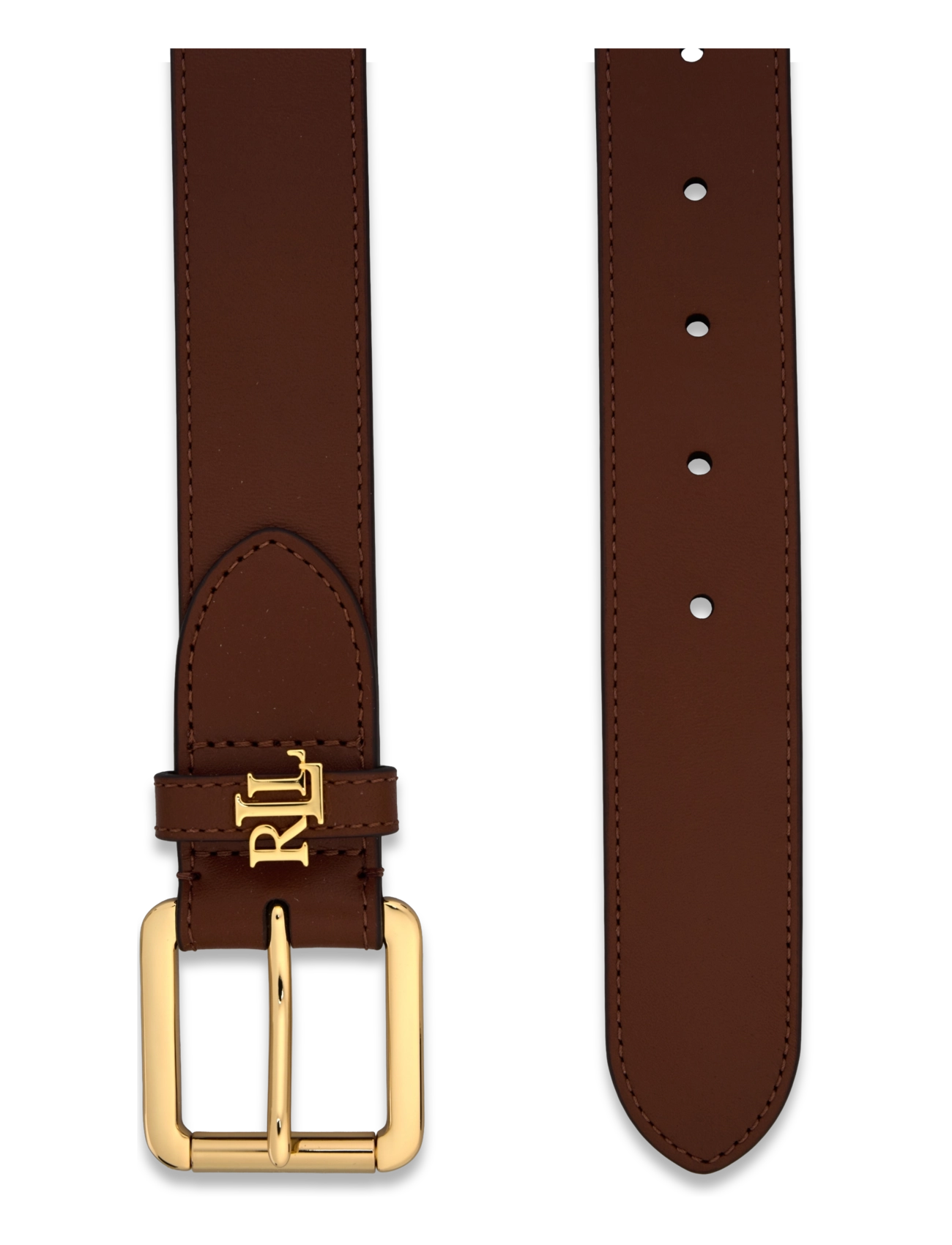 Lauren Ralph Lauren - Logo-Keeper Leather Belt - ledergürtel - lauren tan - 1