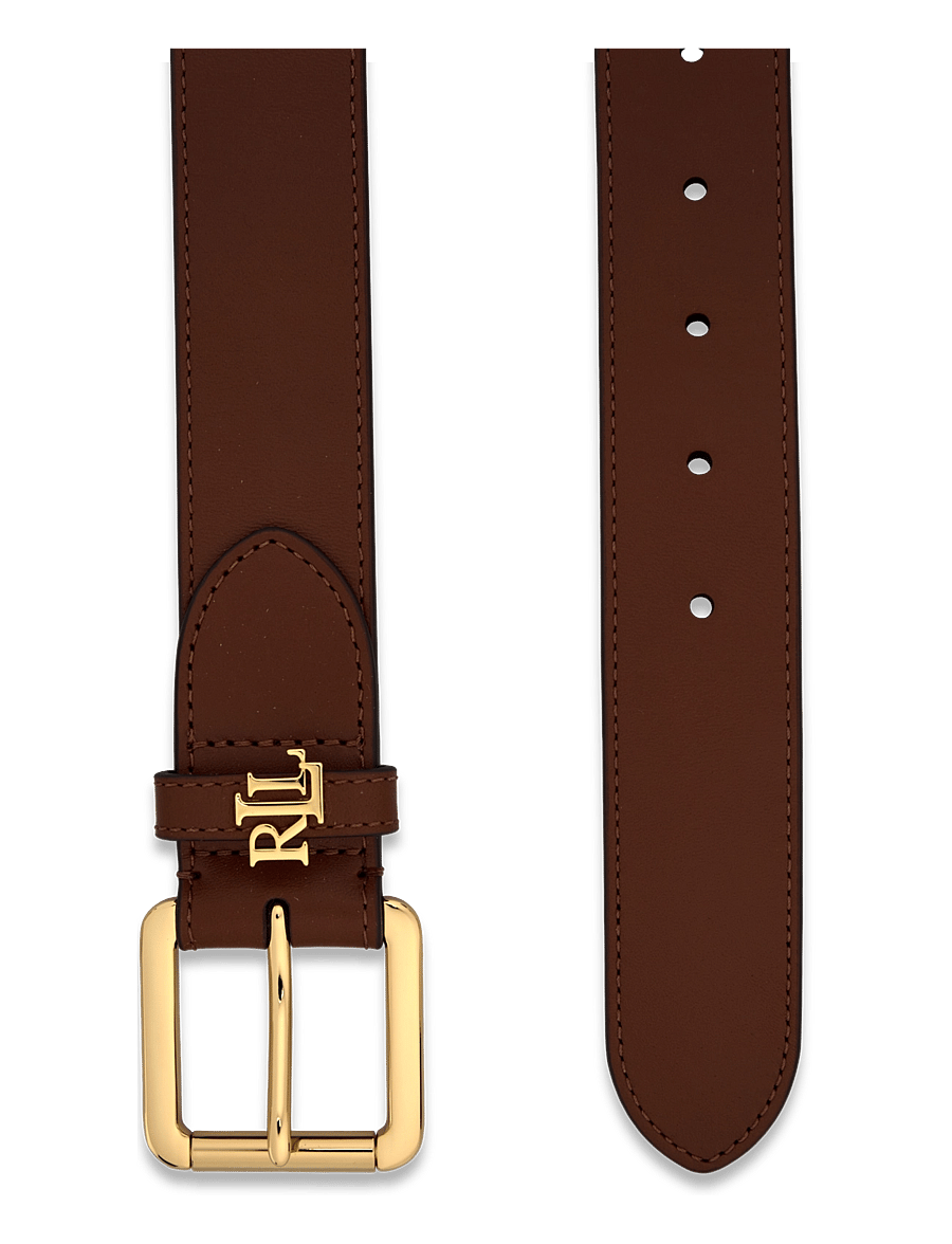 Lauren Ralph Lauren - NATURAL SMTH LEATHR-LOGO KEEPER-BLT - nahkrihmad - lauren tan - 1