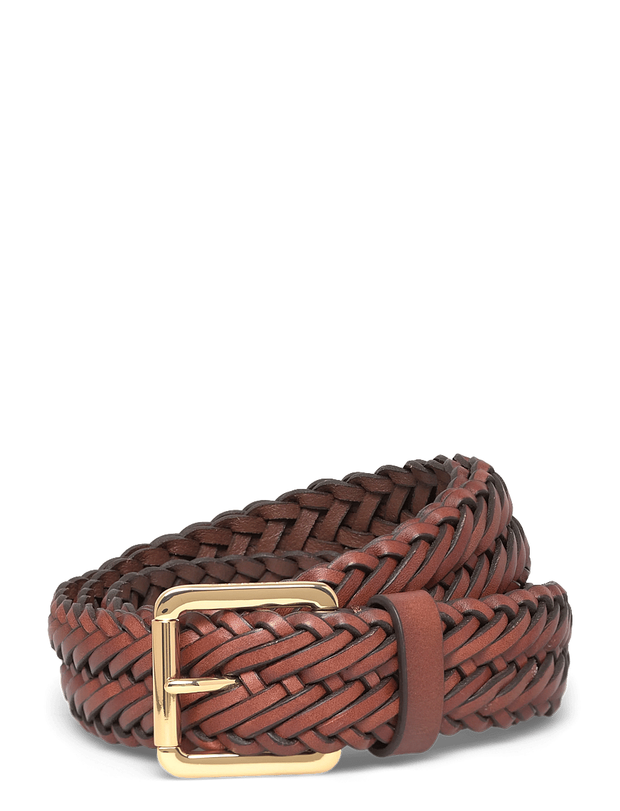 Lauren Ralph Lauren - Braided Vachetta Leather Belt - ceintures en cuir - lauren tan - 0