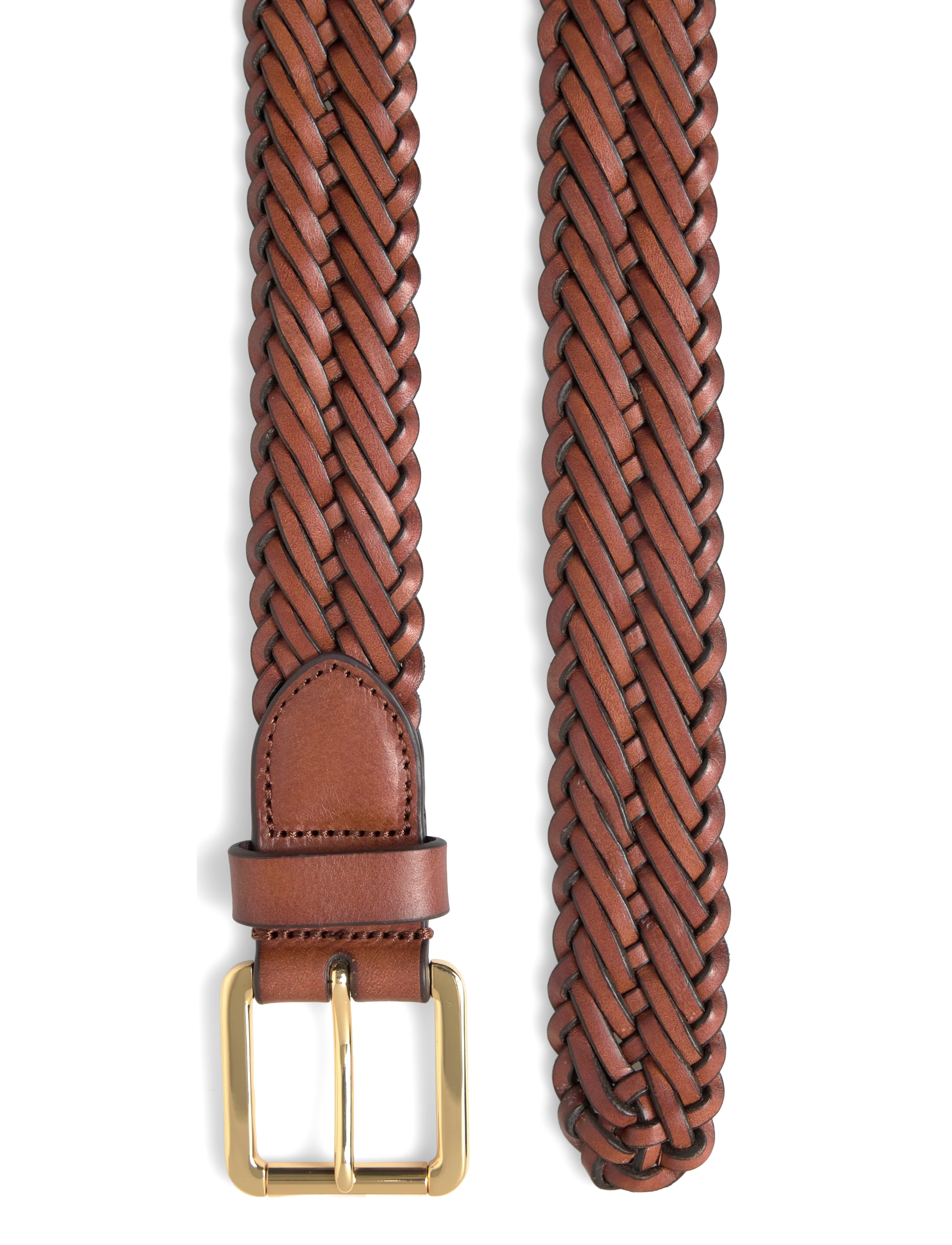 Lauren Ralph Lauren - Braided Vachetta Leather Belt - ceintures en cuir - lauren tan - 1