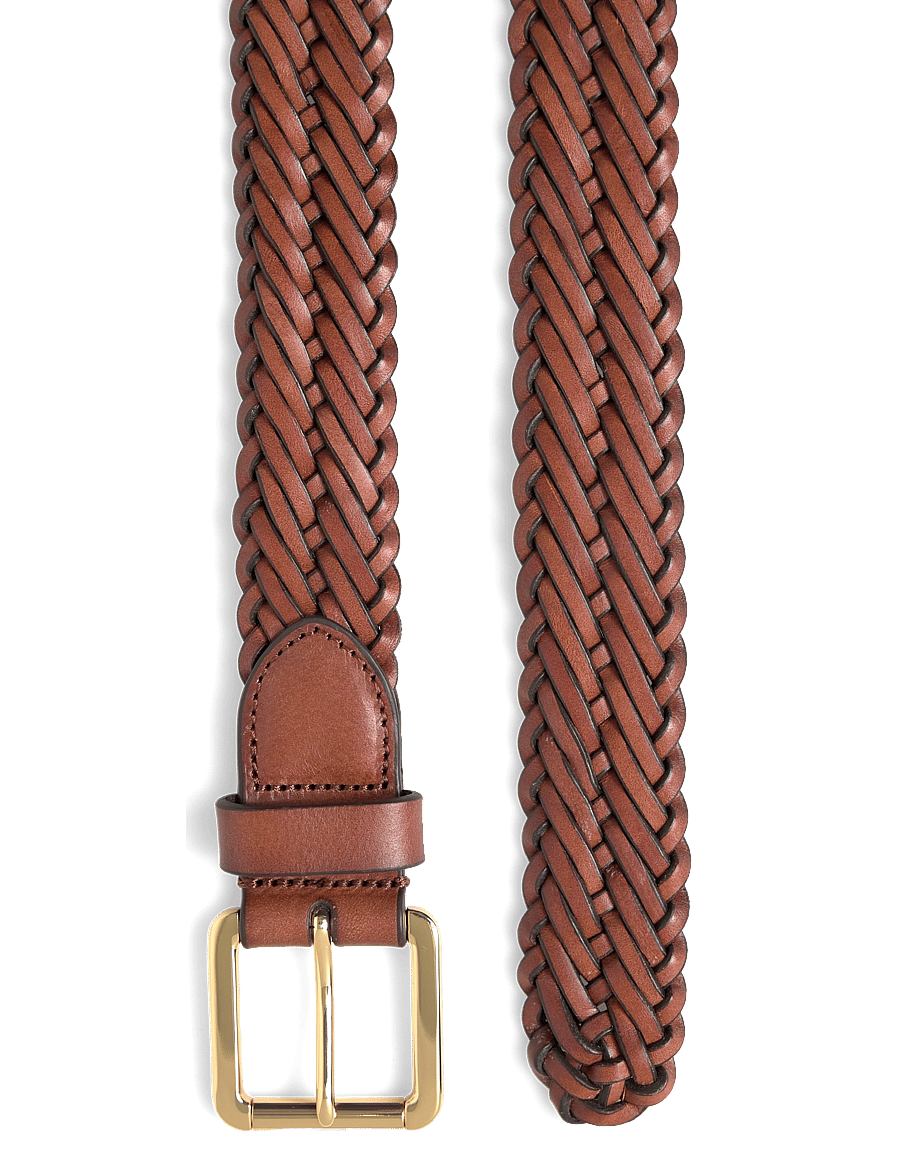 Lauren Ralph Lauren - Braided Vachetta Leather Belt - ceintures en cuir - lauren tan - 1