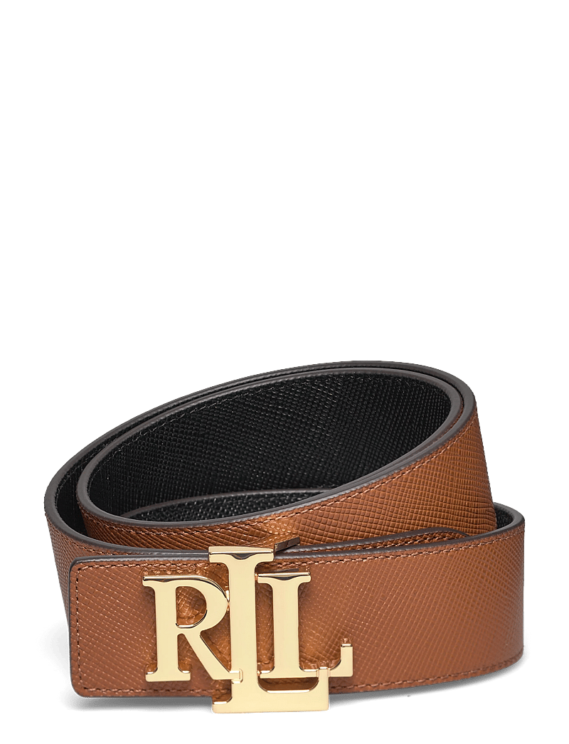 Lauren Ralph Lauren Logo Reversible Textured Wide Belt