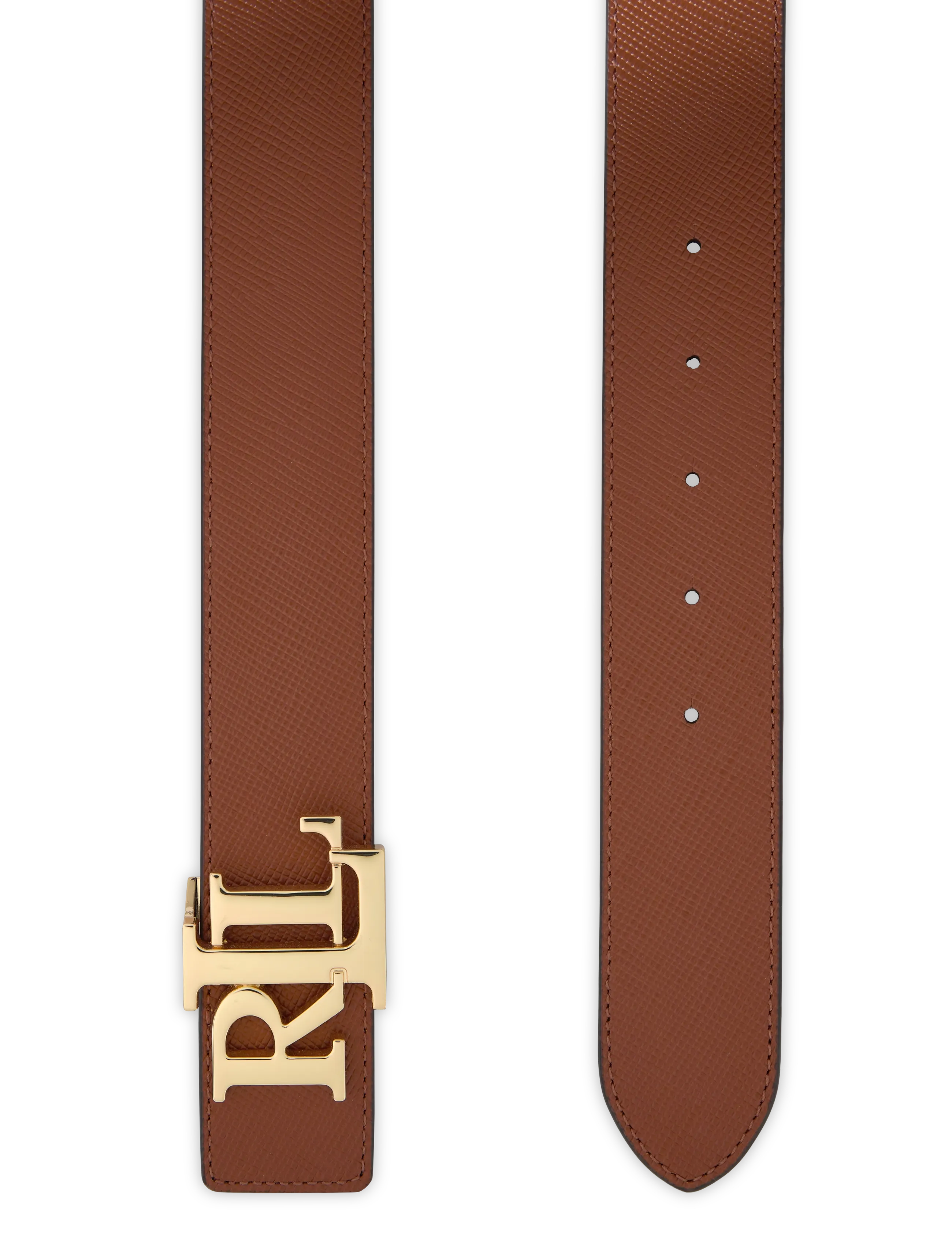 Lauren Ralph Lauren - Logo Reversible Textured Wide Belt - lauren tan/black - 1