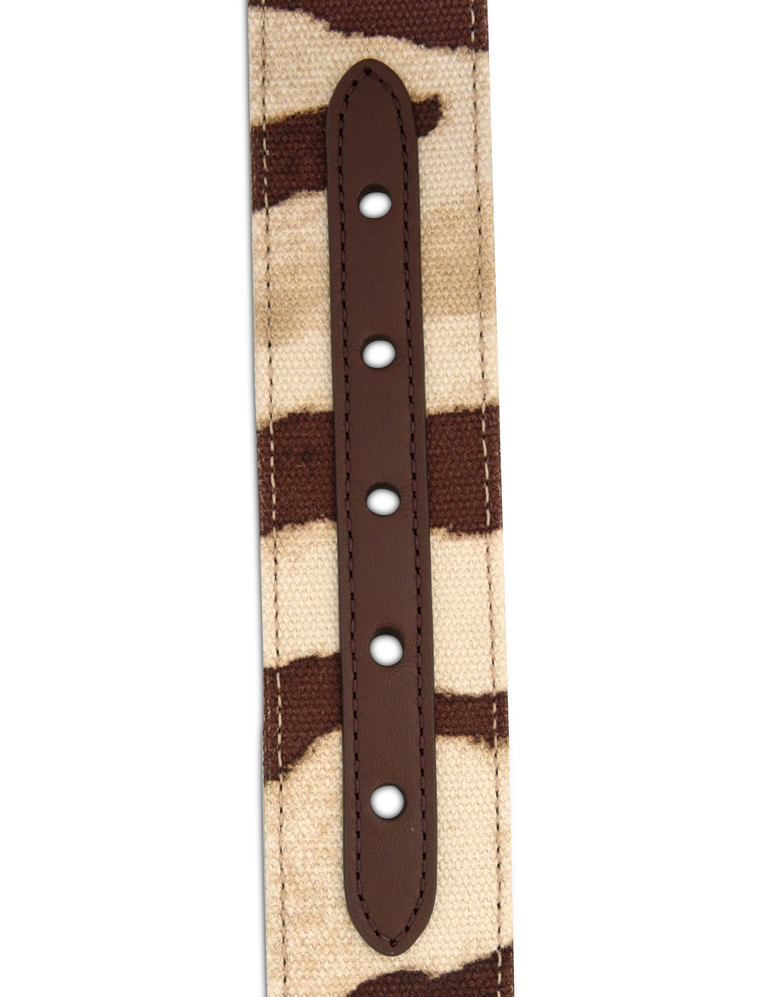 Lauren Ralph Lauren - Zebra-Print Wood-Buckle Wide Belt - zebra/dark hickor - 2