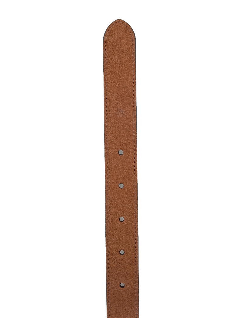 Lauren Ralph Lauren - Logo-Keeper Suede Skinny Belt - casual belts - lauren tan - 2