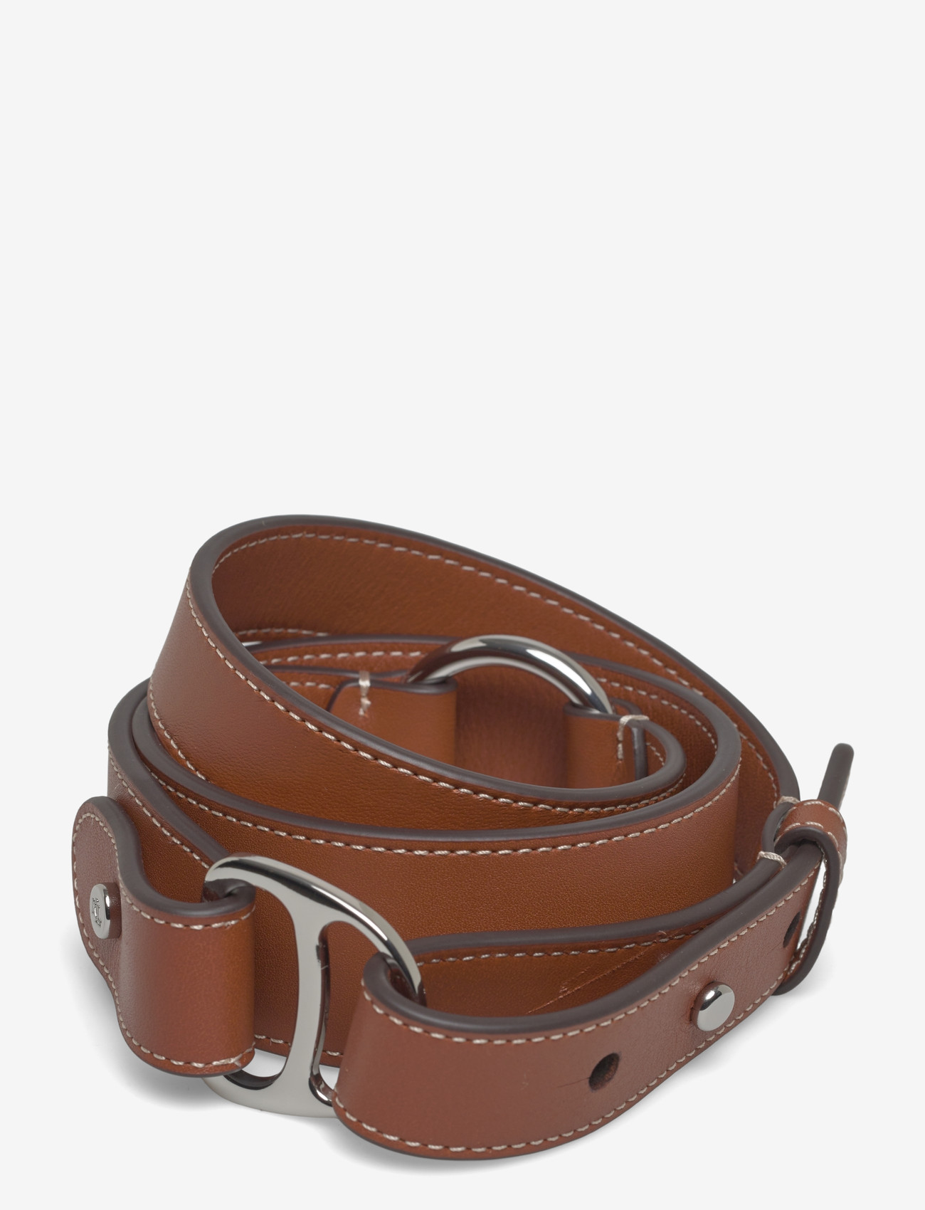 Lauren Ralph Lauren - Equestrian D-Ring Leather Belt - bælter til taljen - lauren tan - 0