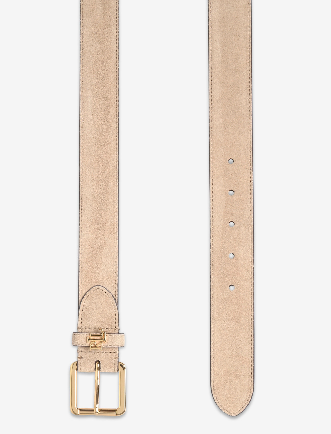 Lauren Ralph Lauren - Logo-Keeper Suede Belt - taillengürtel - birch tan - 1