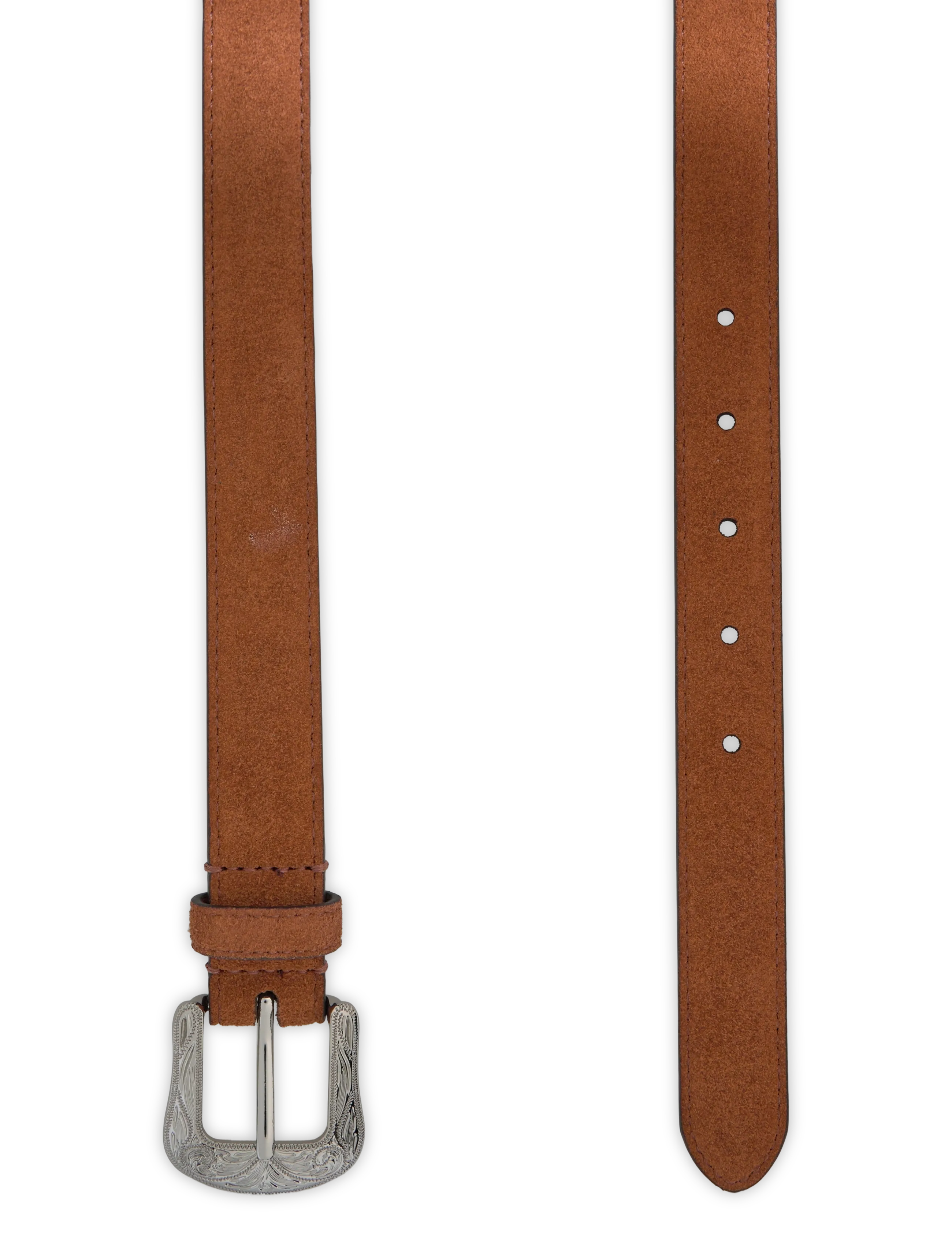 Lauren Ralph Lauren - Tooled-Buckle Leather Belt - läderskärp - lauren tan - 1