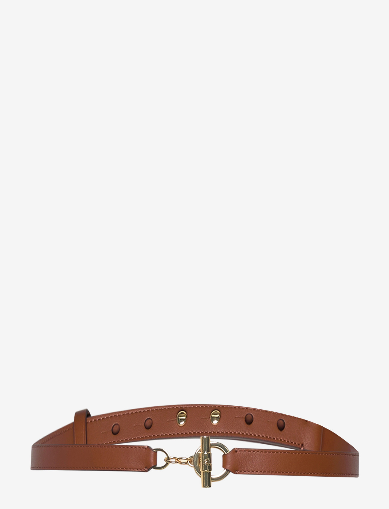 Lauren Ralph Lauren - Leather Toggle Skinny Belt - midjeskärp - lauren tan - 0