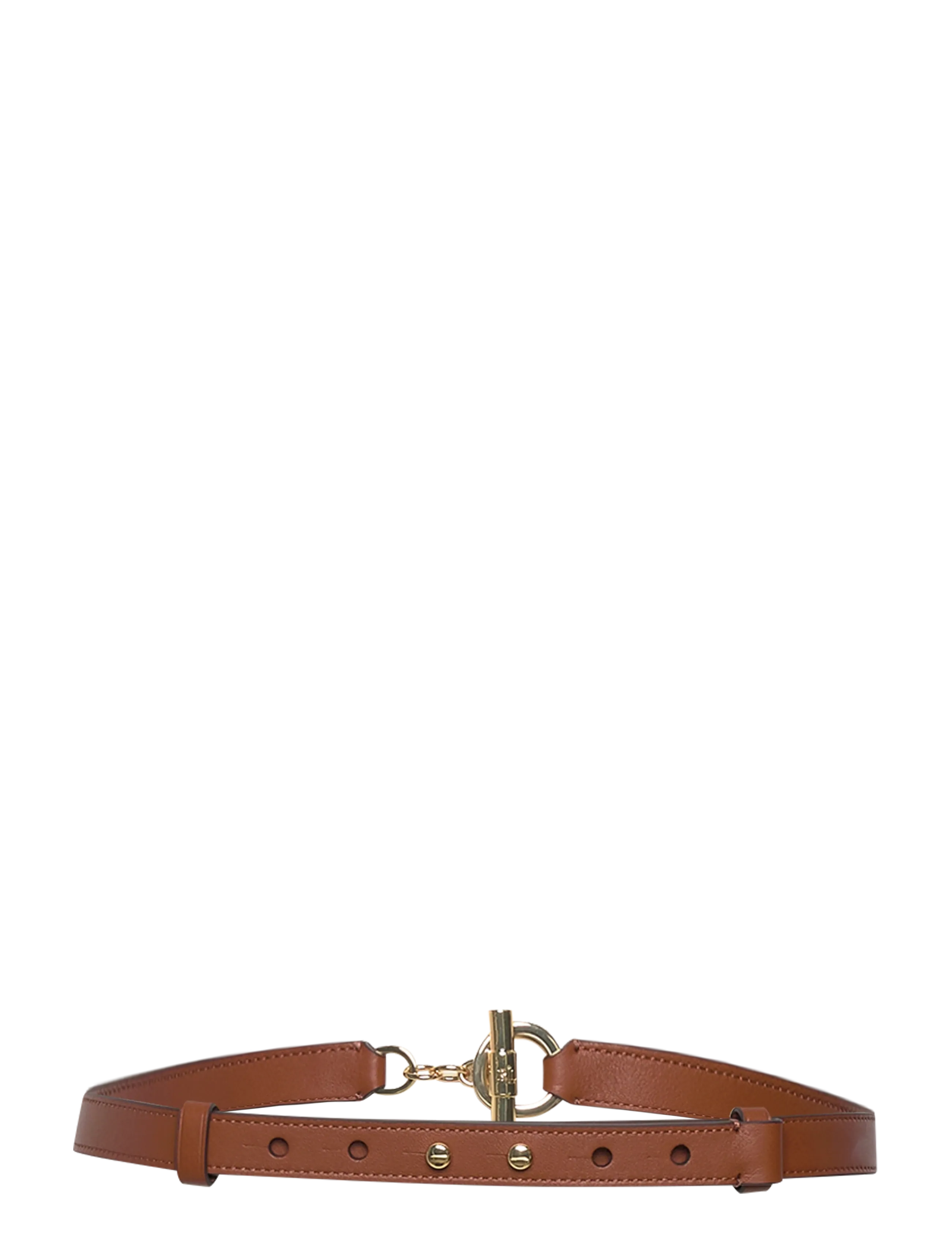 Lauren Ralph Lauren - Leather Toggle Skinny Belt - ledergürtel - lauren tan - 1