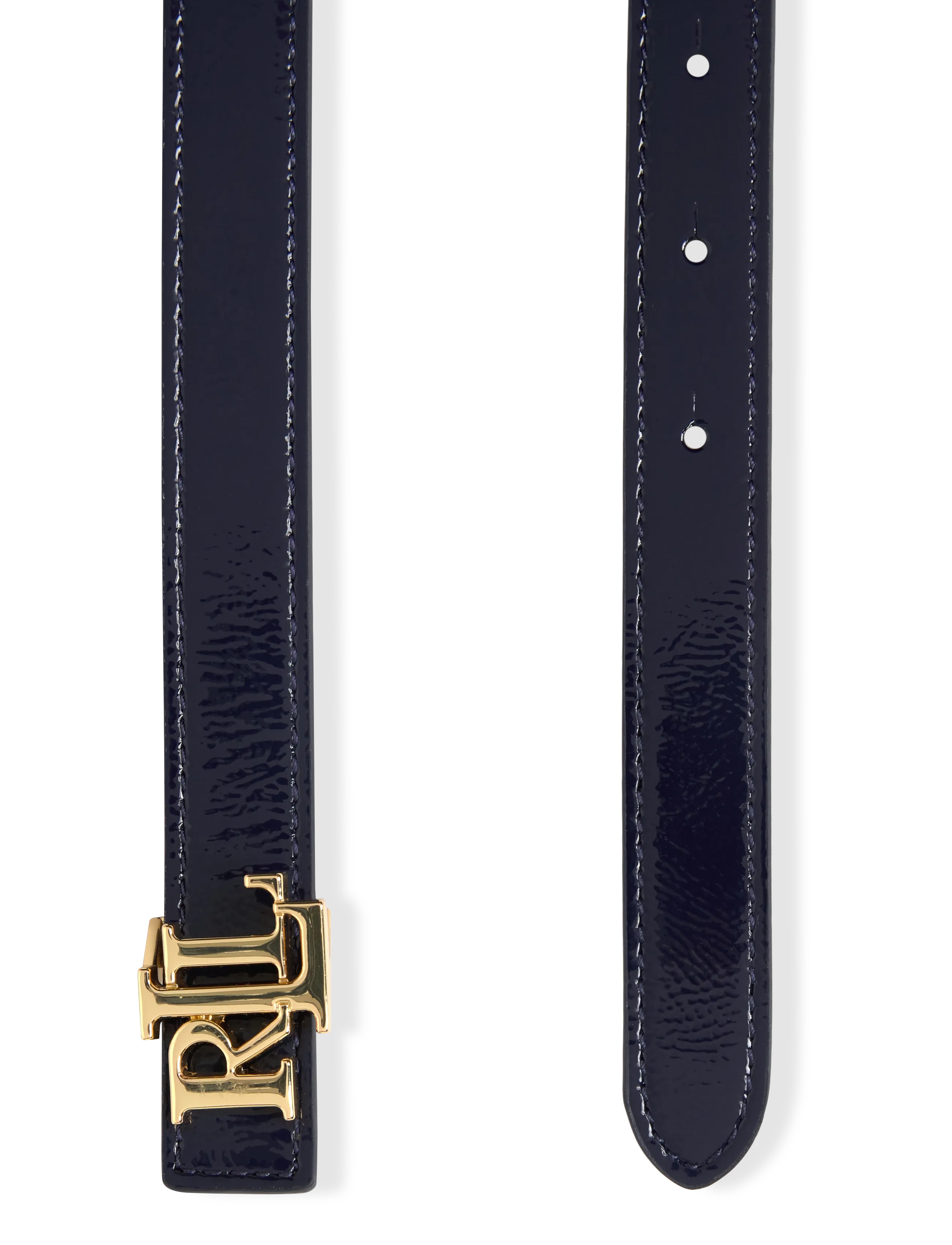 Lauren Ralph Lauren - CRNKL PTNT/NT SMTH-REV LRL 20-BLT-S - læderbælter - refined navy/soft - 1