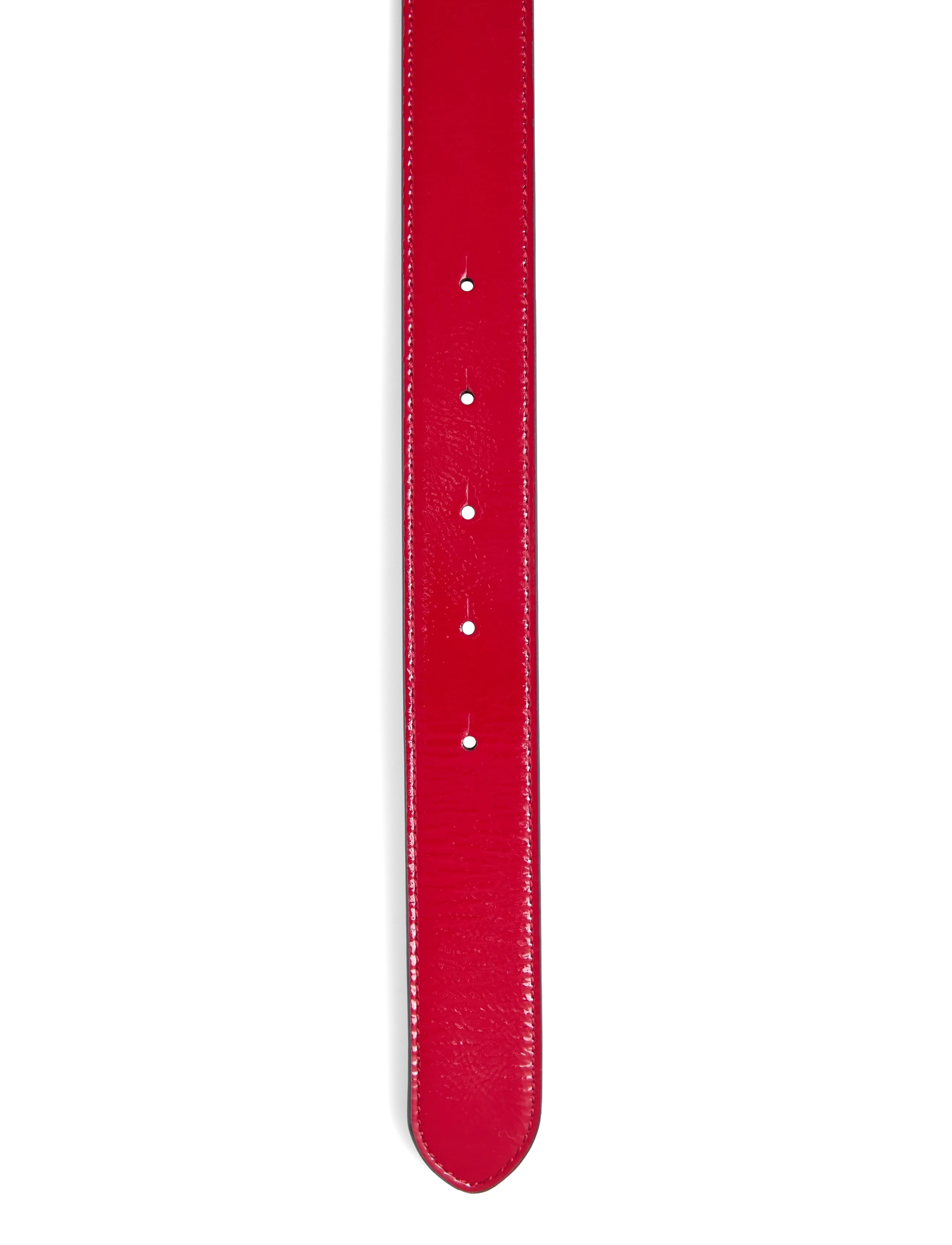 Lauren Ralph Lauren - Logo Reversible Patent Leather Belt - ceintures en cuir - festive red/refin - 2