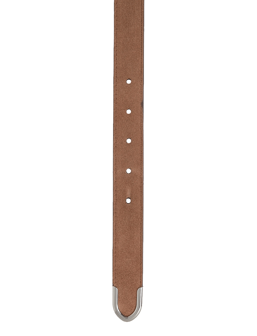 Lauren Ralph Lauren - SUEDE-METAL KEEPER-BLT-SNY - leren riemen - light tobacco - 2