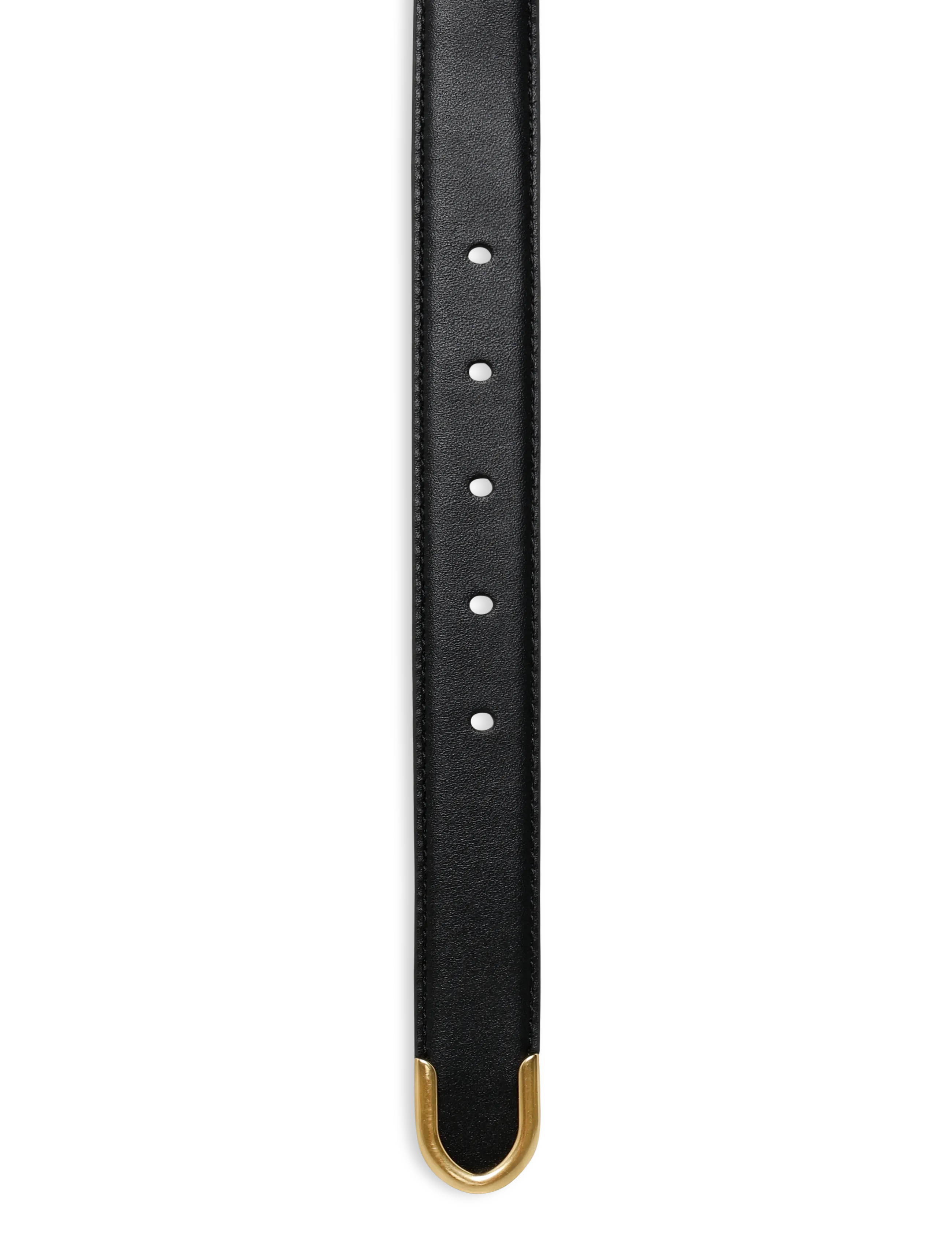 Lauren Ralph Lauren - Metal-Keeper Leather Skinny Belt - ledergürtel - black - 2