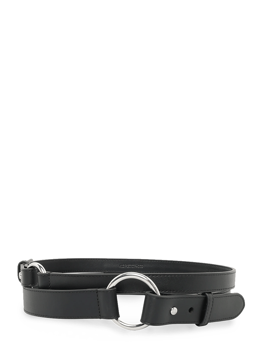 Lauren Ralph Lauren - Leather O-Ring Stacked Wide Belt - leðurbelti - black - 1