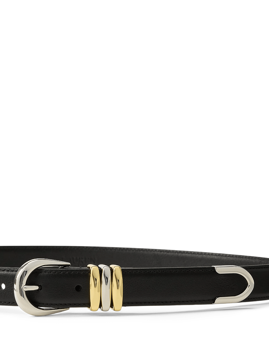 Lauren Ralph Lauren - NATURAL SMTH LEATHR-METAL KEEPER-BL - black - 1