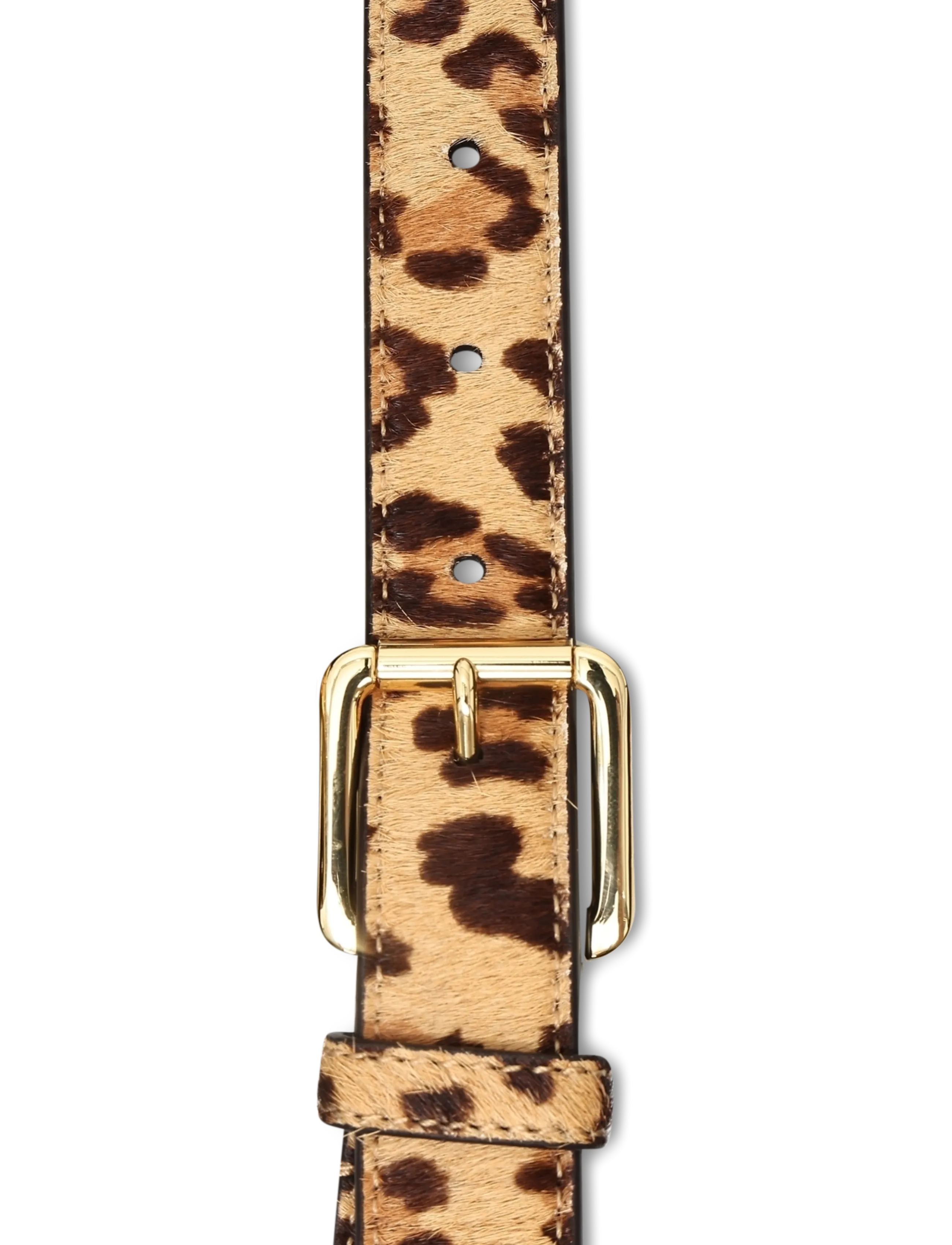 Lauren Ralph Lauren - Haircalf Double-Buckle Stacked Wide Belt - ledergürtel - modern leopard/ch - 2