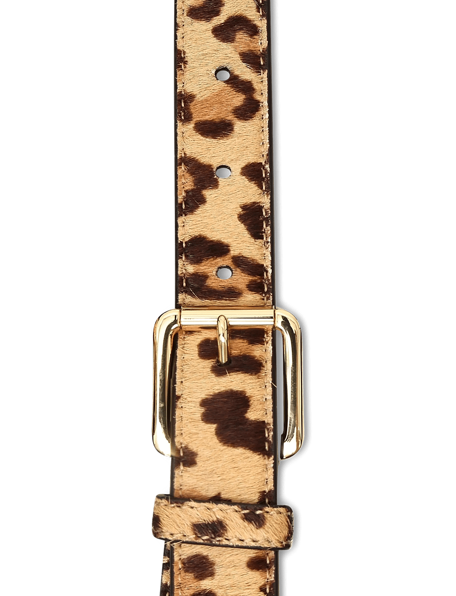 Lauren Ralph Lauren - Haircalf Double-Buckle Stacked Wide Belt - ledergürtel - modern leopard/ch - 2