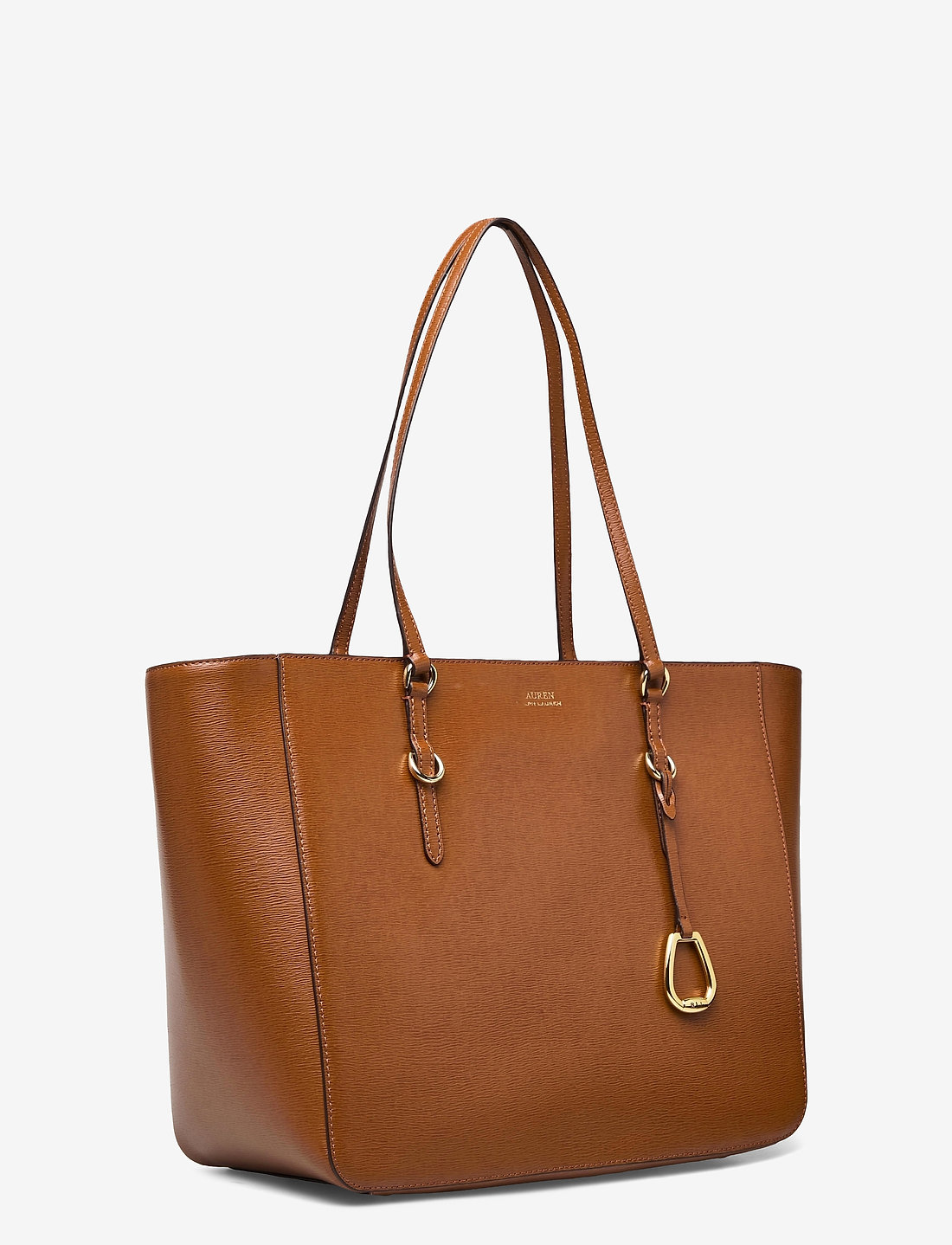 Lauren ralph lauren saffiano 2025 leather tote