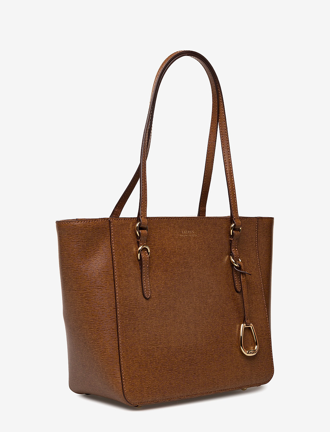Lauren saffiano 2025 leather tote