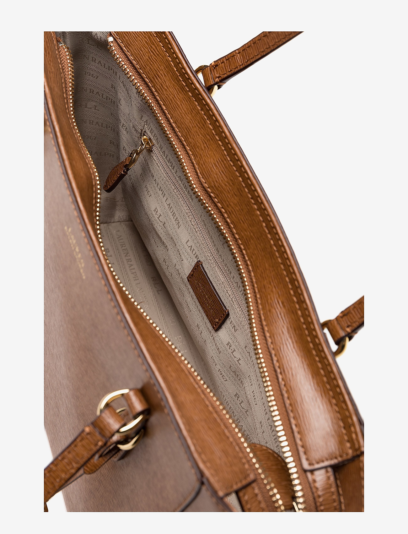 Lauren Ralph Lauren - Saffiano Leather Medium Tote - lauren tan - 5