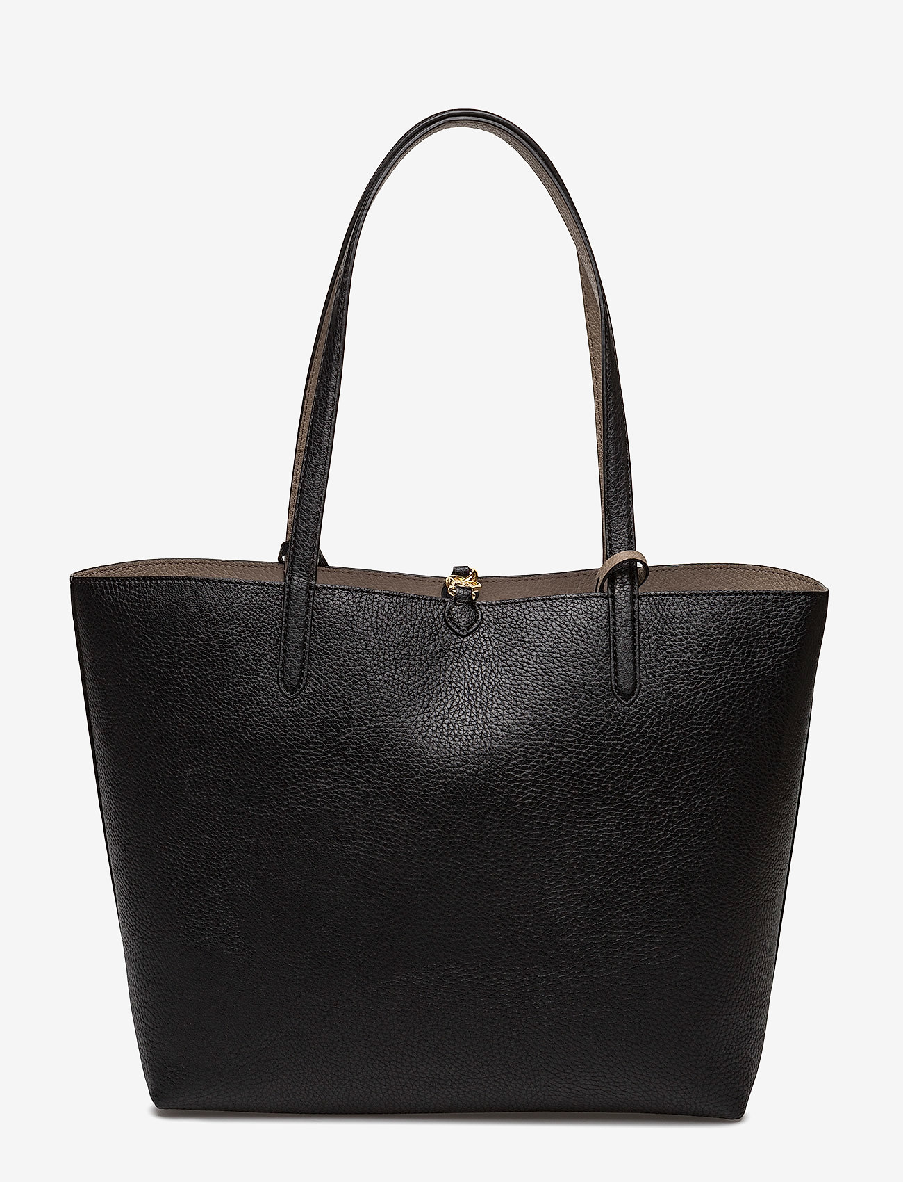 Lauren Ralph Lauren - Reversible Faux Leather Tote - black/taupe - 1