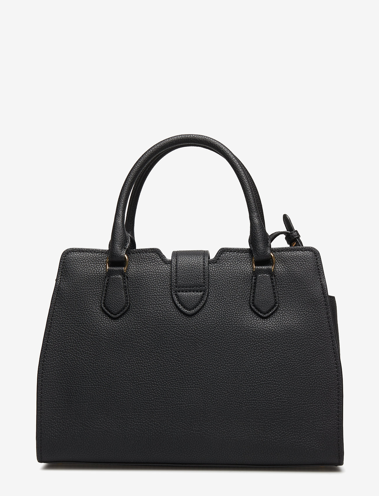 Lauren Ralph Lauren - Medium Pebbled Leather Satchel - black - 1