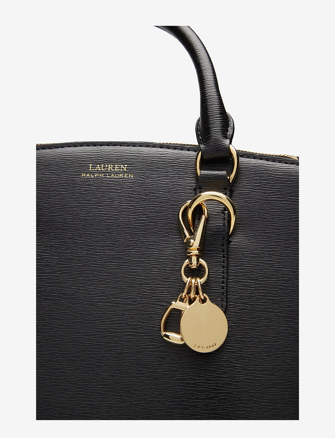 Lauren Ralph Lauren Saffiano Leather Mini Satchel shop at Booztlet