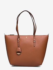 Faux-Leather Small Tote - LAUREN TAN