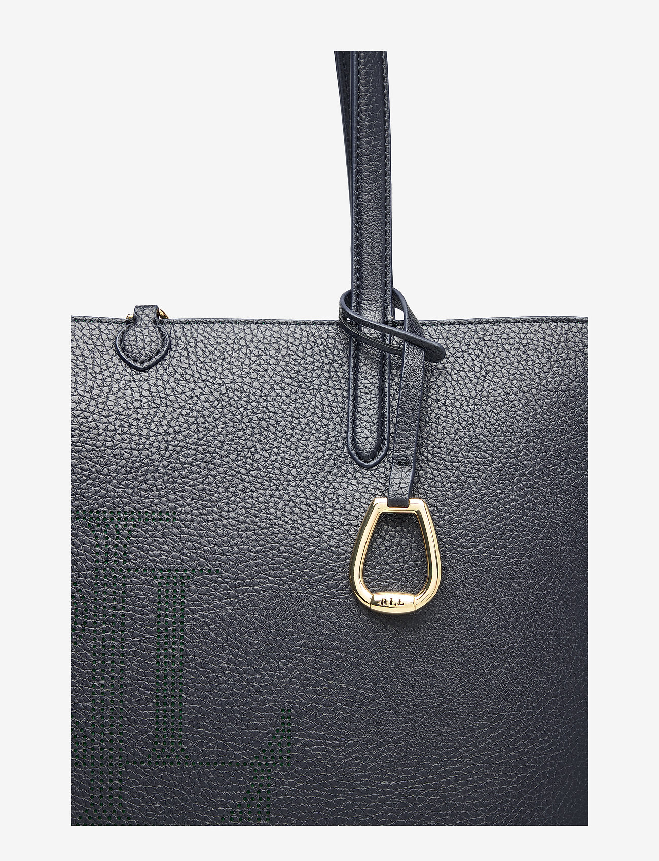 Lauren Ralph Lauren - LOGO PERF FAUX PBLE-RVRSBLE TOTE-TT - lauren navy/ridin - 3