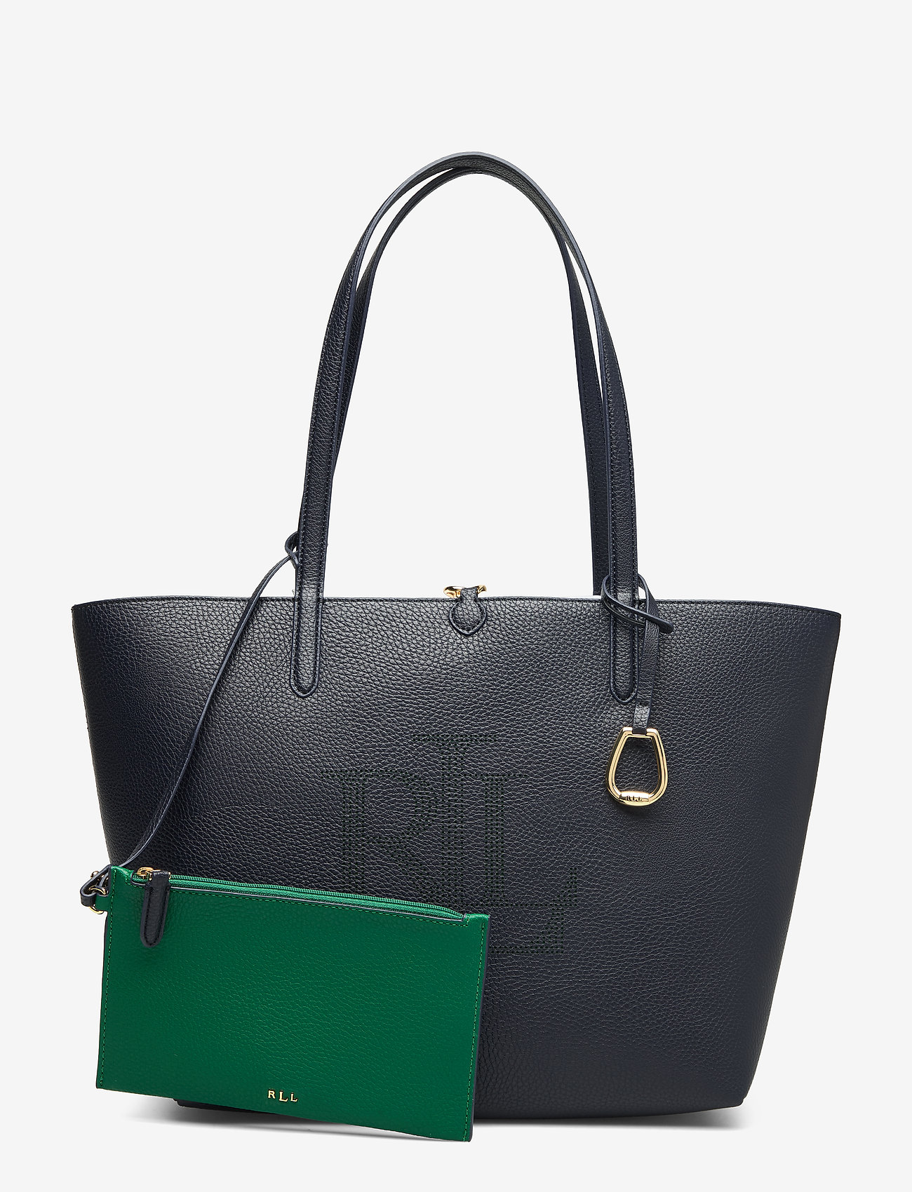 Lauren Ralph Lauren - LOGO PERF FAUX PBLE-RVRSBLE TOTE-TT - lauren navy/ridin - 4