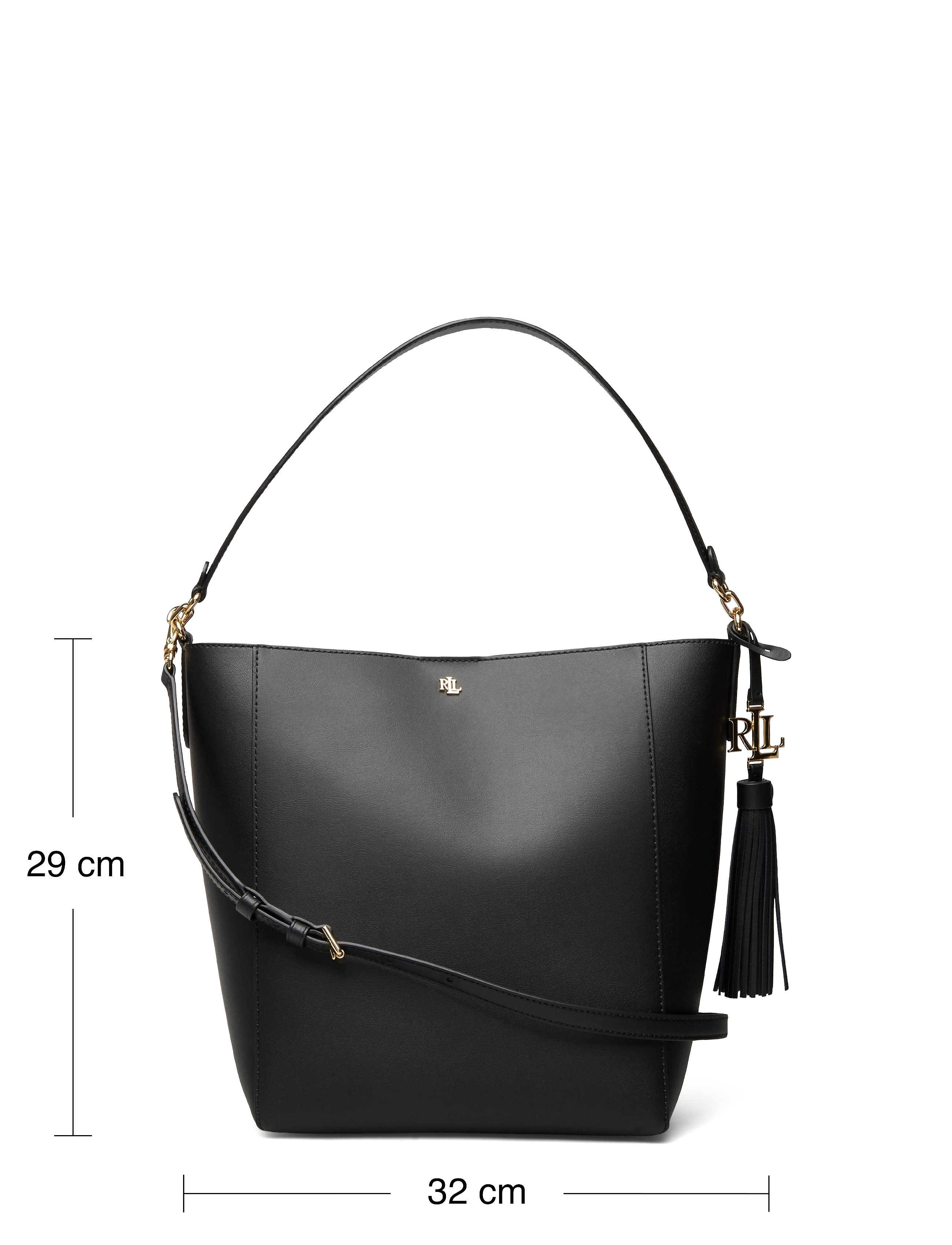 Lauren Ralph Lauren - Medium Adley Shoulder Bag - black - 5