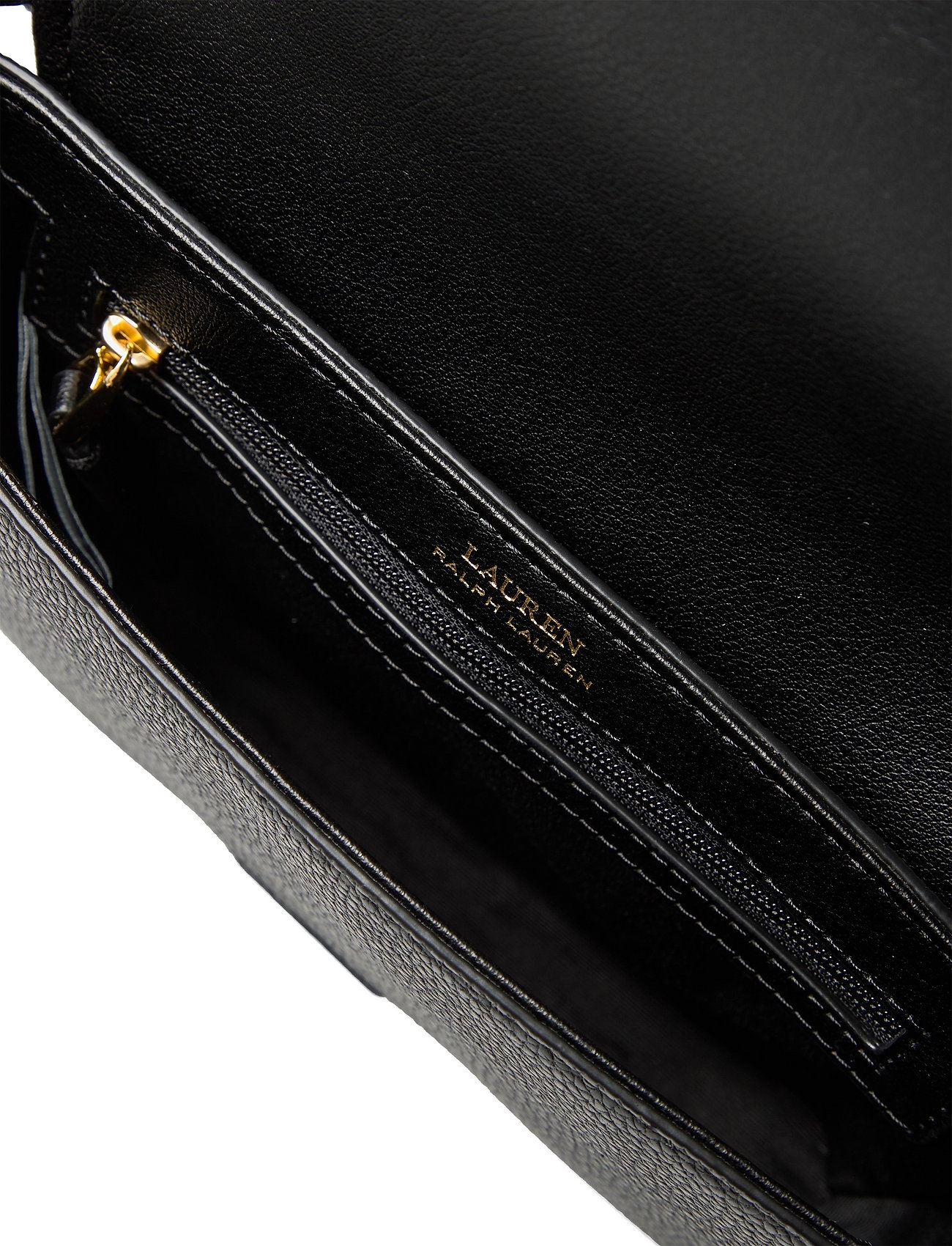 Lauren Ralph Lauren - Leather Spencer Shoulder Bag - black - 4