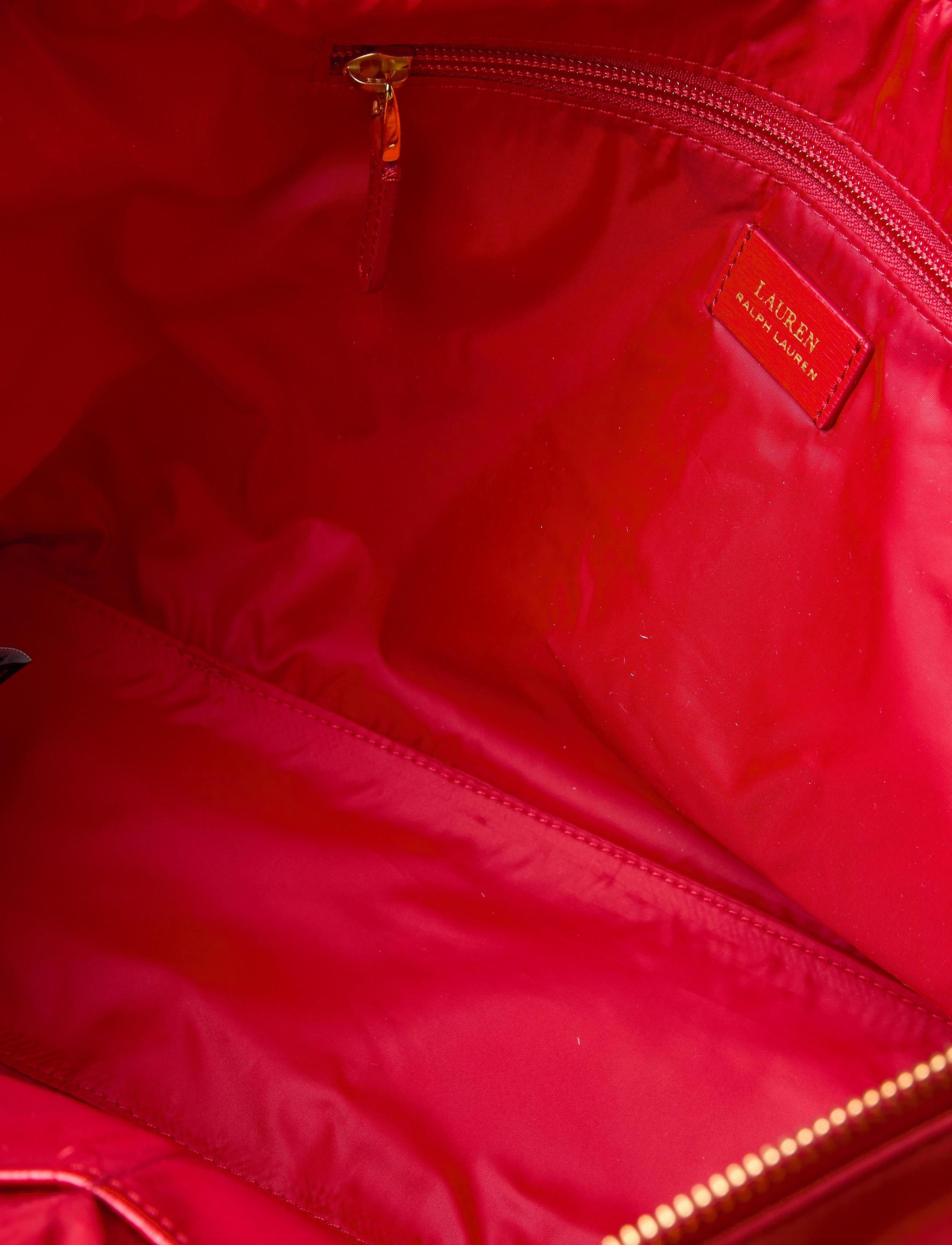 Lauren Ralph Lauren - Nylon Medium Canton Tote - rl 2000 red - 4