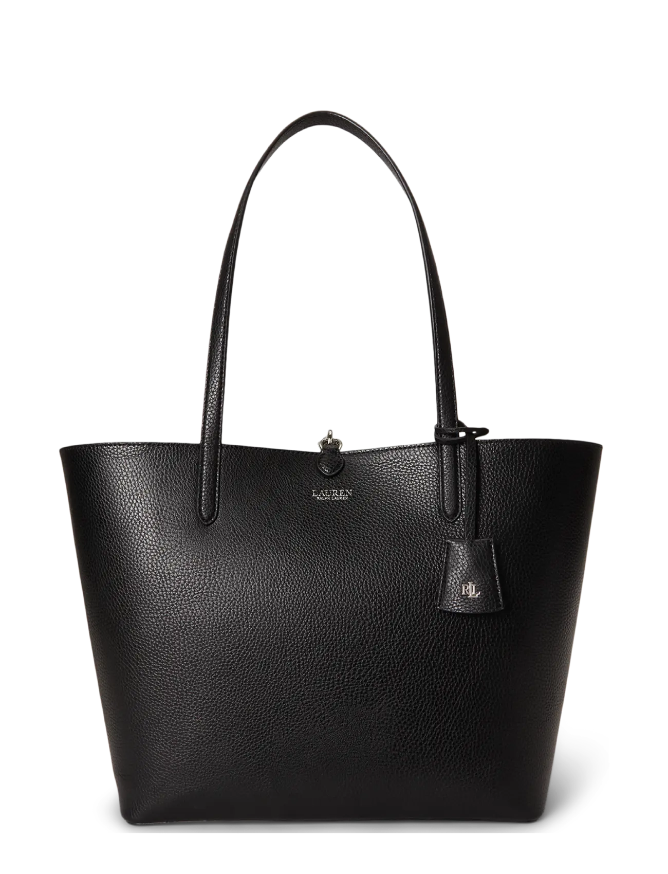 Lauren Ralph Lauren Faux-Leather Large Reversible Tote Bag - Uus - BLACK/BLACK WATCH / black