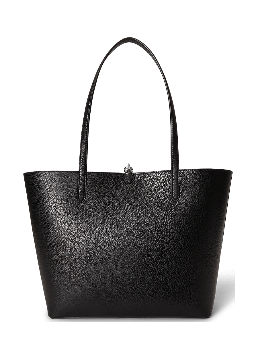 Lauren Ralph Lauren - Faux-Leather Large Reversible Tote Bag - kandekotid - black/black watch - 1