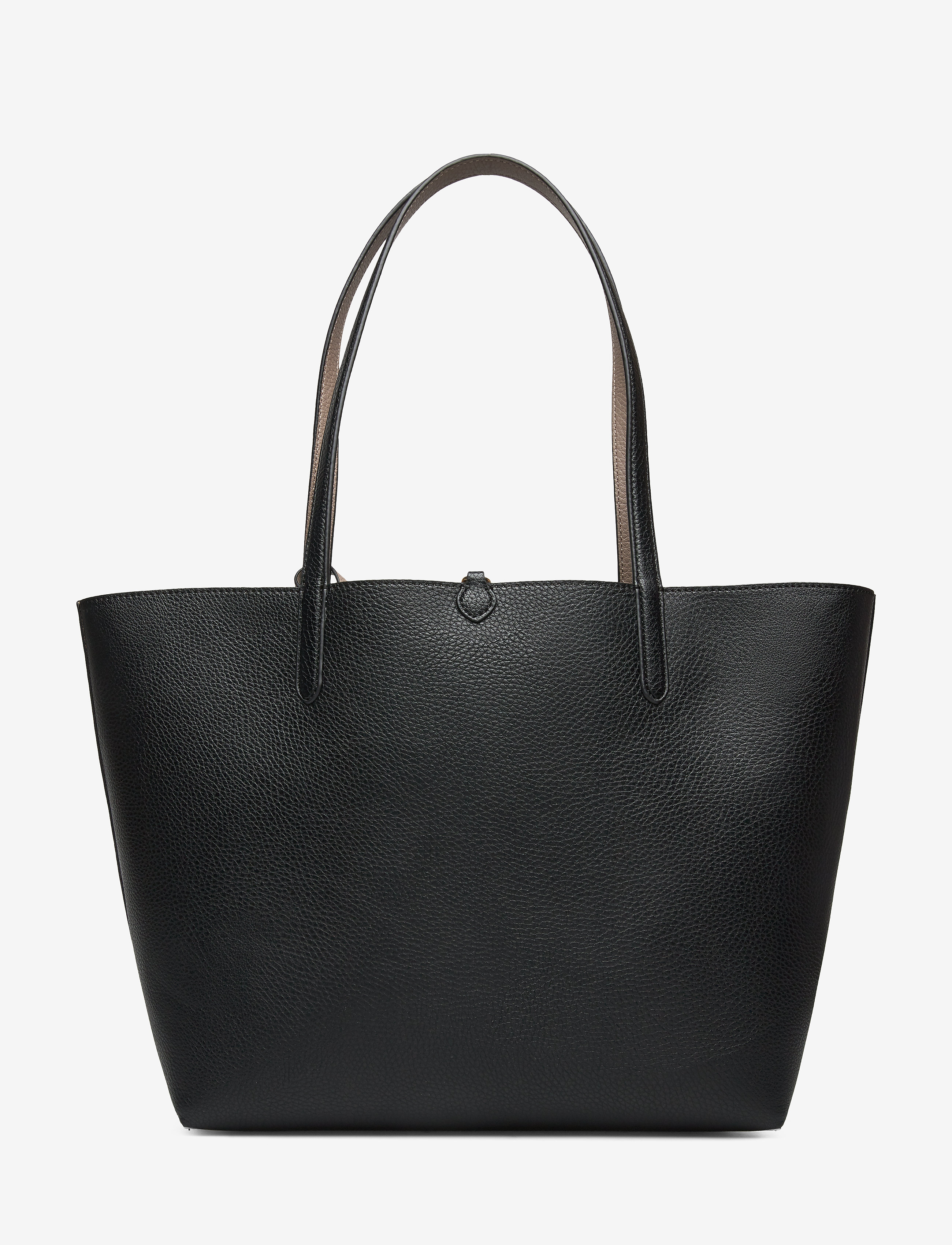 Lauren Ralph Lauren - FAUX PEBBLE GRAIN-RVRSBLE TOTE-TTE- - cabas - black/taupe - 5