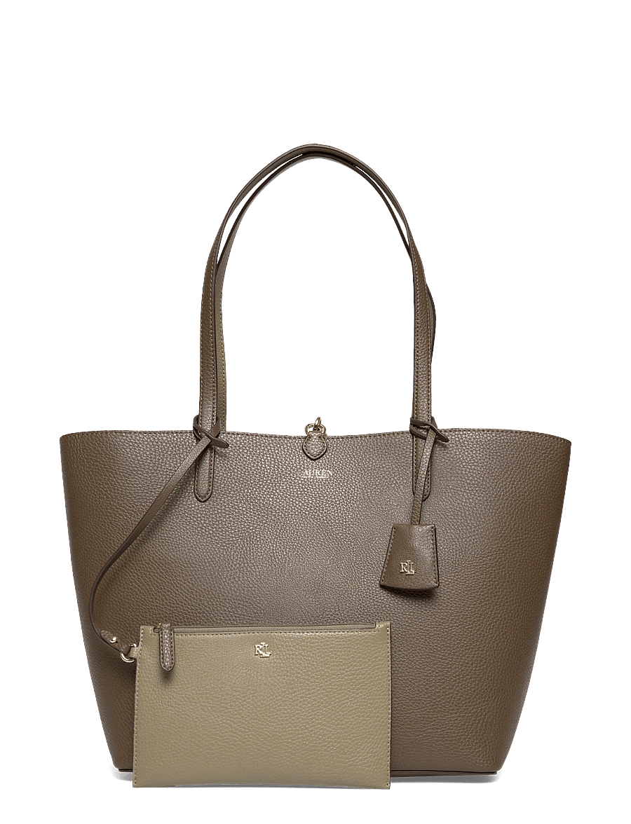 Lauren Ralph Lauren - Faux-Leather Medium Reversible Tote Bag - tote bags - botanic green/sag - 0