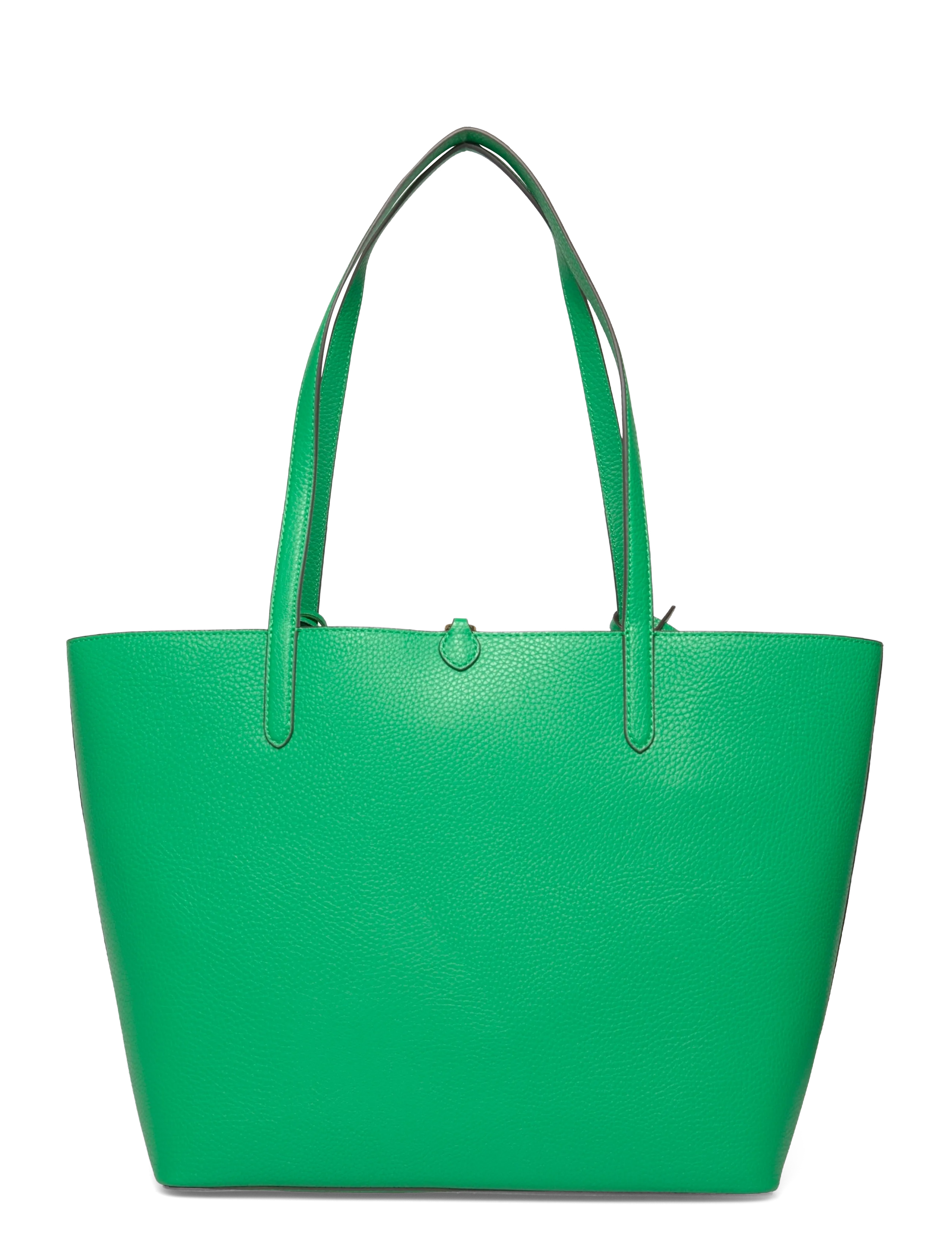 Lauren Ralph Lauren - Faux-Leather Large Reversible Tote Bag - shoppere - green topaz/block - 1