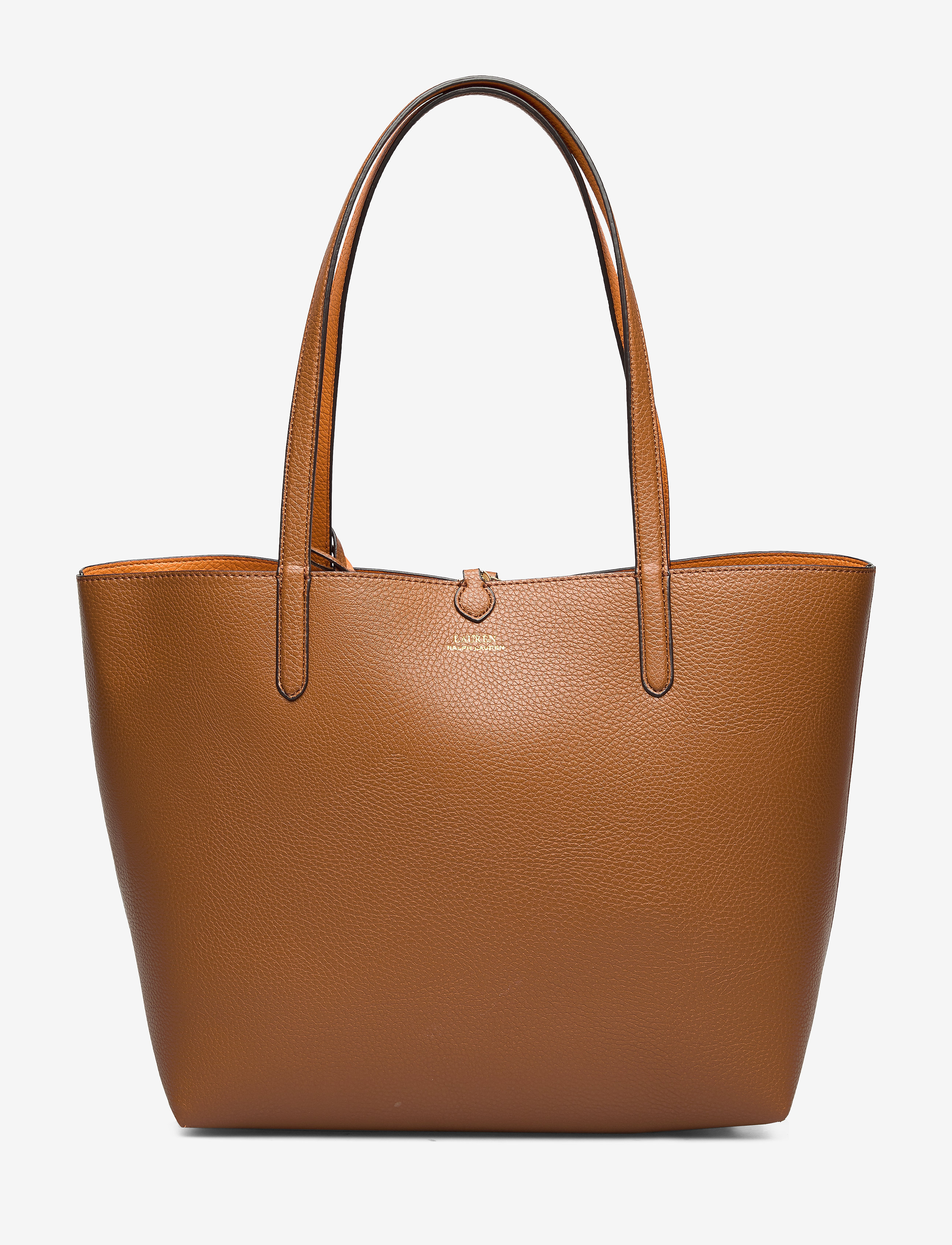 Lauren Ralph Faux-Leather Medium Reversible Tote Bag, One Size, Bags, Braun - Shoppers, Frauen
