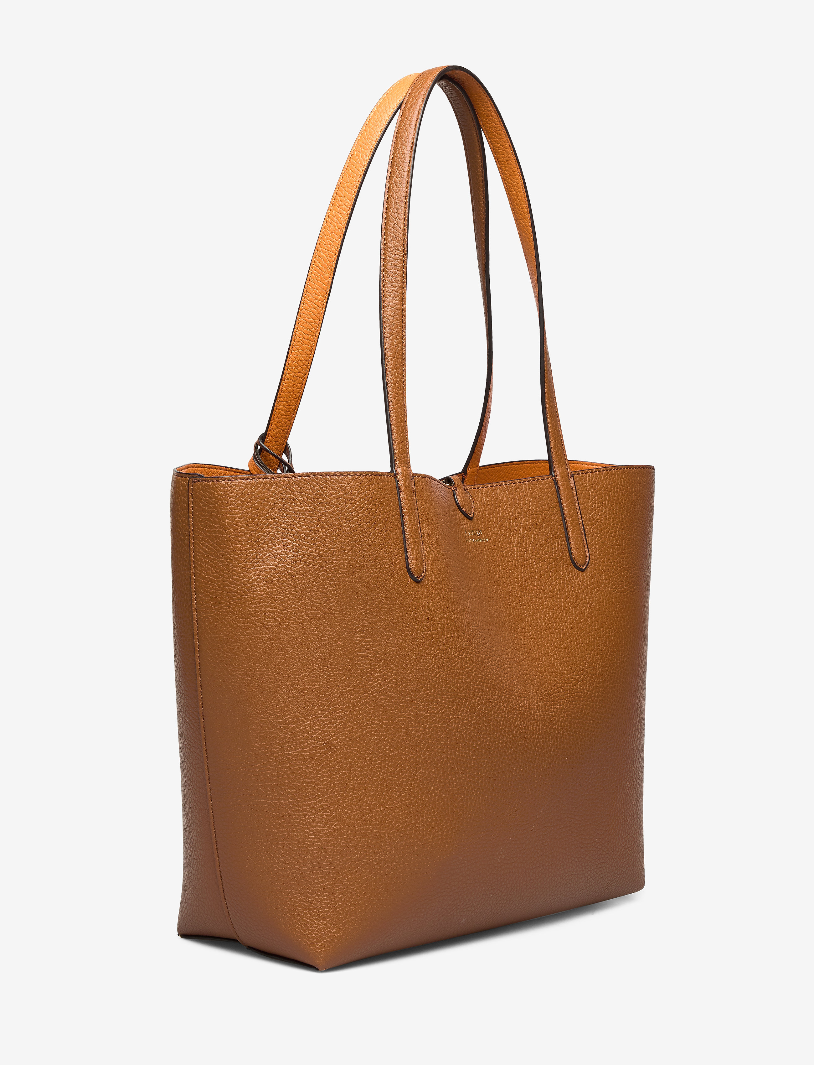 Lauren Ralph Lauren - Faux-Leather Large Reversible Tote Bag - shoppere - lauren tan/orange - 2