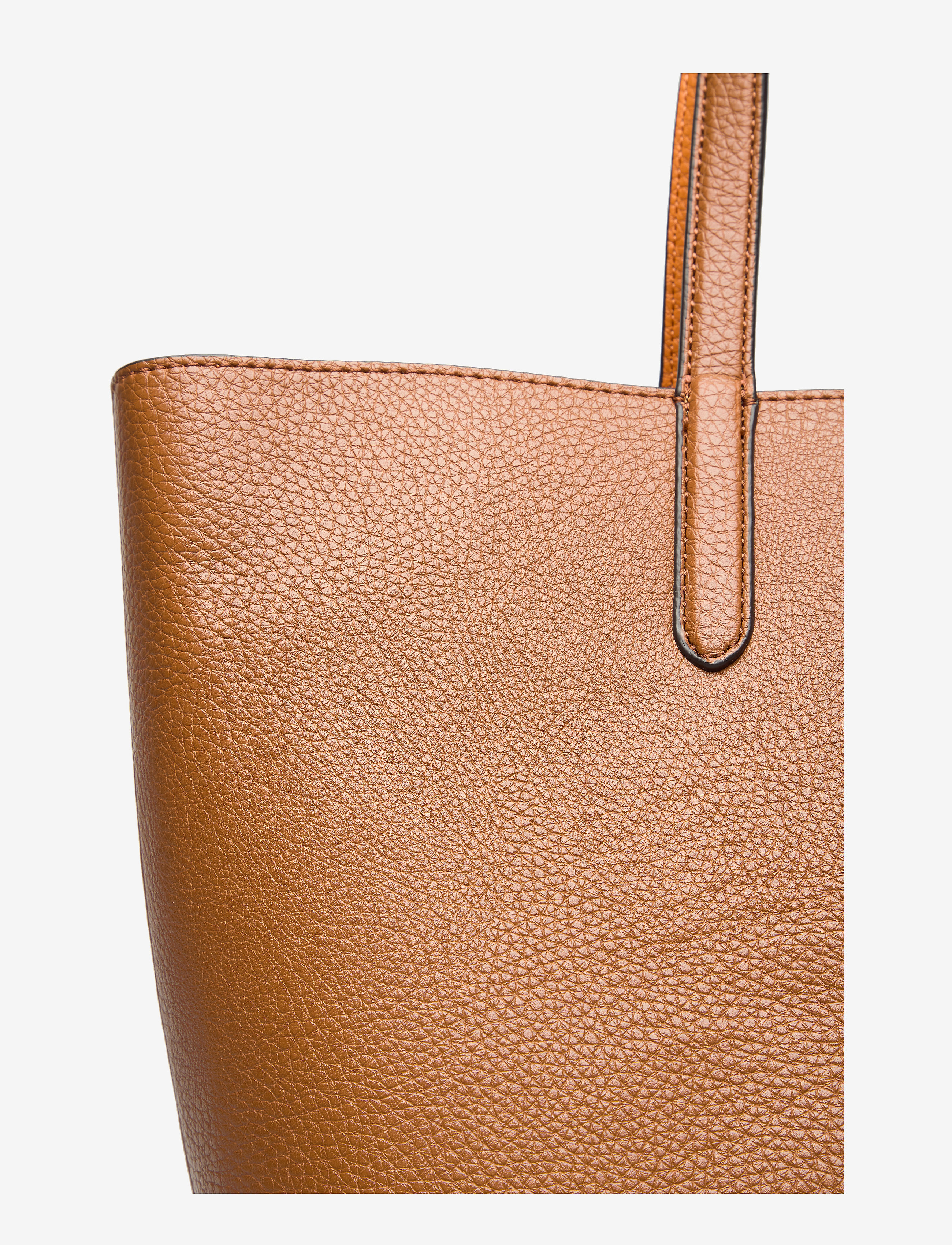 Lauren Ralph Lauren - Faux-Leather Large Reversible Tote Bag - shoppere - lauren tan/orange - 4