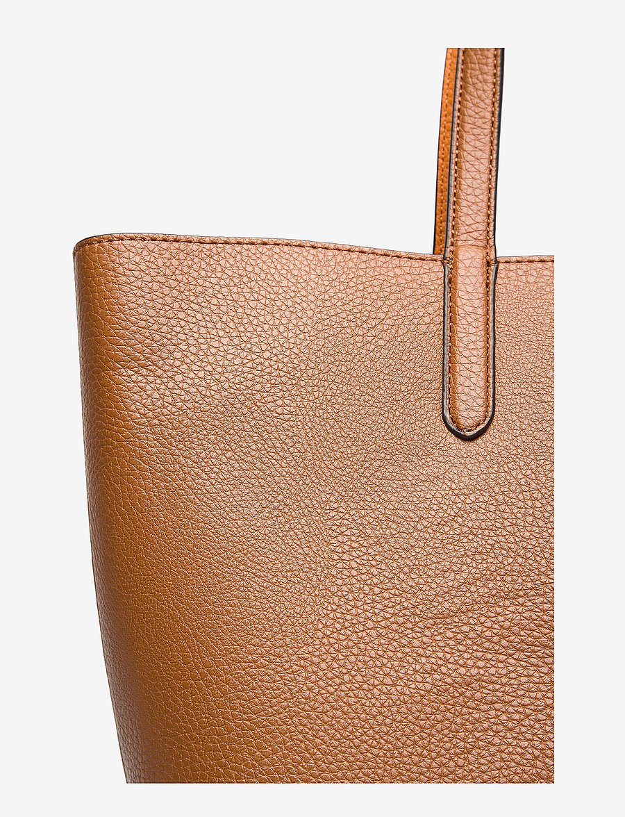 Lauren Ralph Lauren - Faux-Leather Large Reversible Tote Bag - shoppers - lauren tan/orange - 4