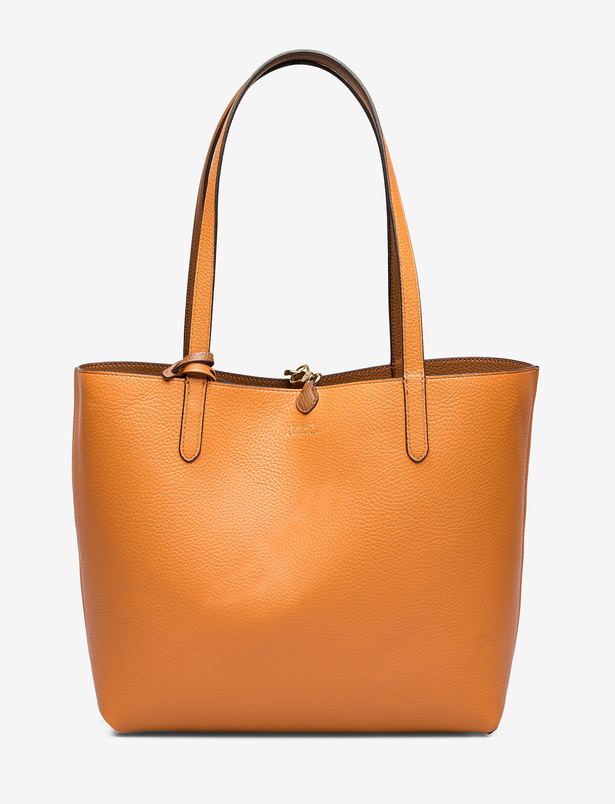 Lauren Ralph Lauren - Faux-Leather Large Reversible Tote Bag - shoppere - lauren tan/orange - 5
