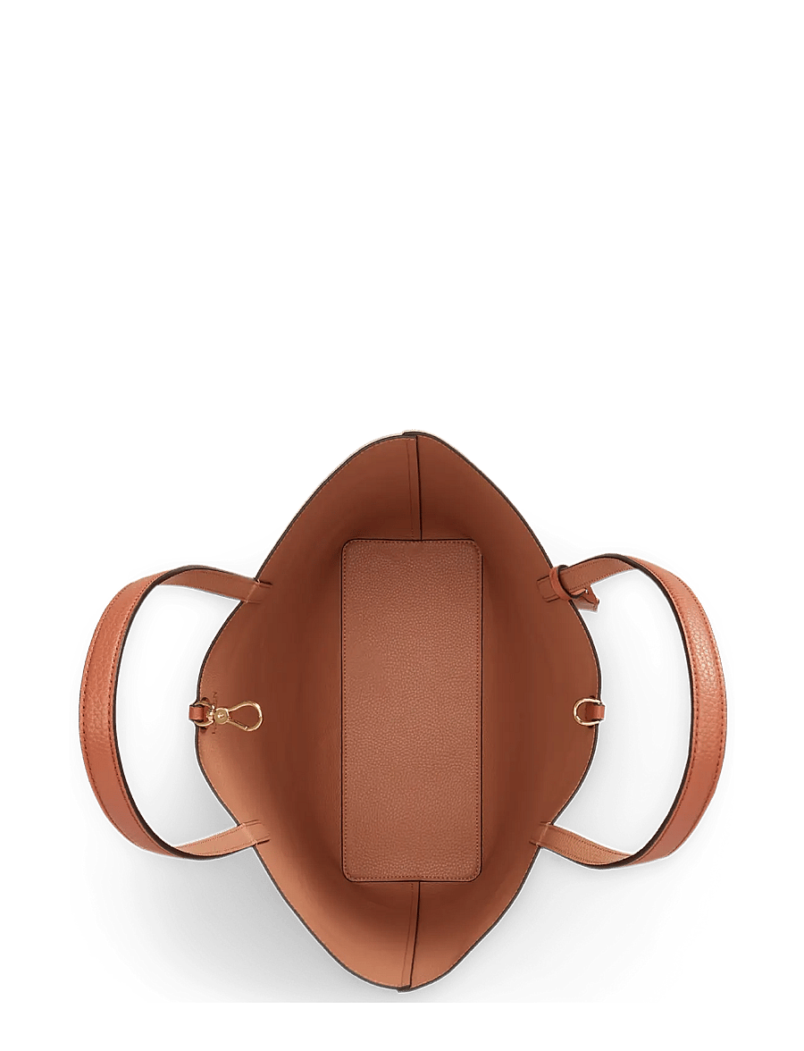Lauren Ralph Lauren - Faux-Leather Large Reversible Tote Bag - tote somas - red terracotta/pi - 4
