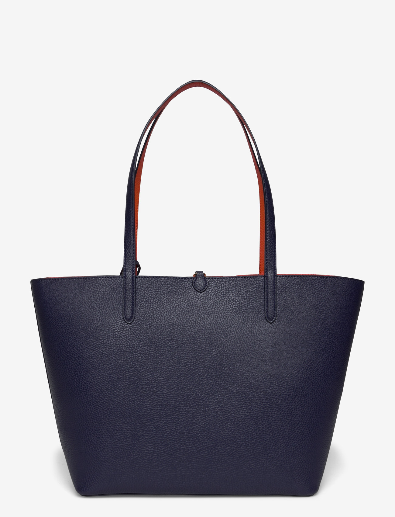 Lauren Ralph Lauren - Faux-Leather Large Reversible Tote Bag - tote bags - refined navy/dusk - 1