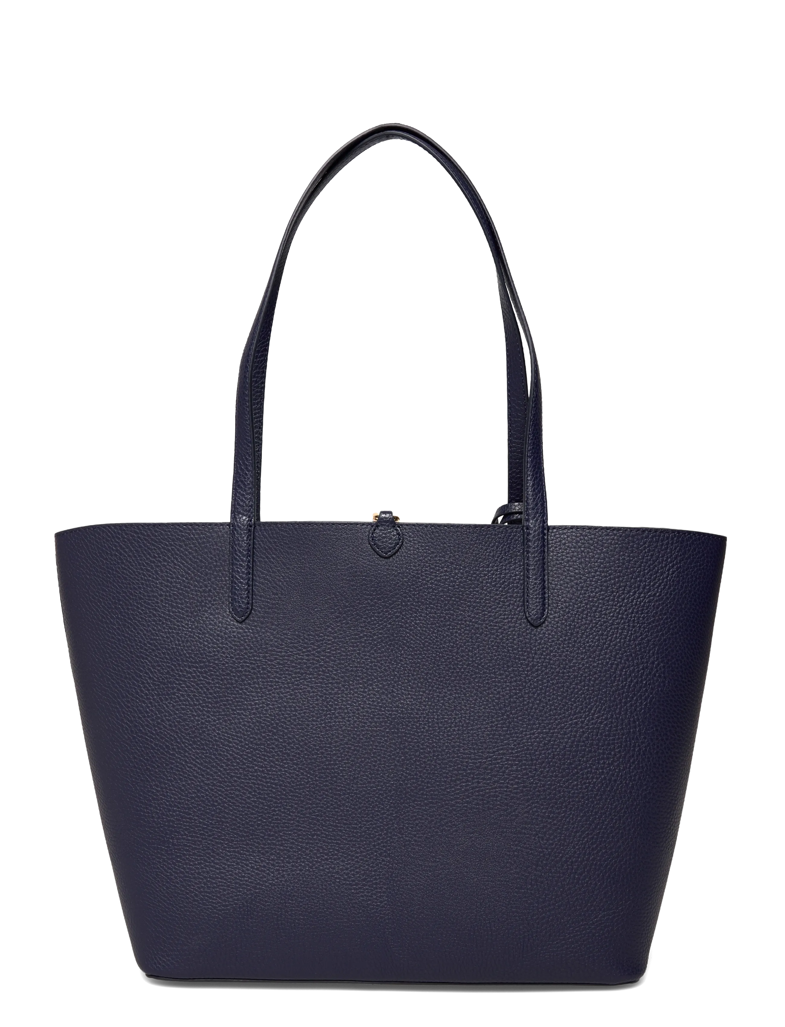 Lauren Ralph Lauren - Faux-Leather Large Reversible Tote Bag - shopper - refined navy/skin - 1