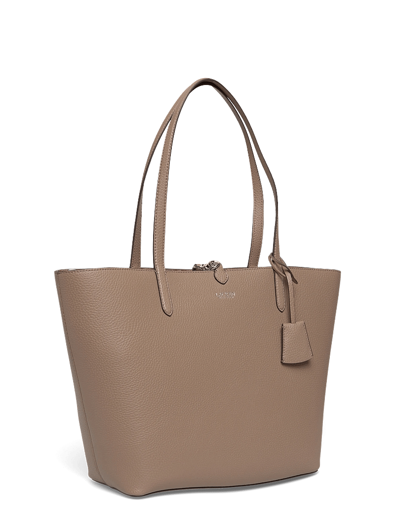 Lauren Ralph Lauren - FAUX PEBBLE GRAIN-RVRSBLE TOTE-TTE- - shoppingväskor - rider geo/taupe b - 2